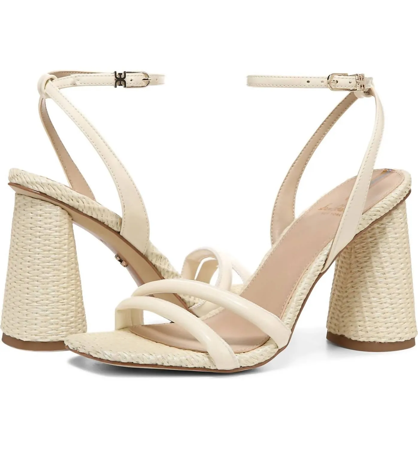 Kia Block Heel Sandal In Porcelain