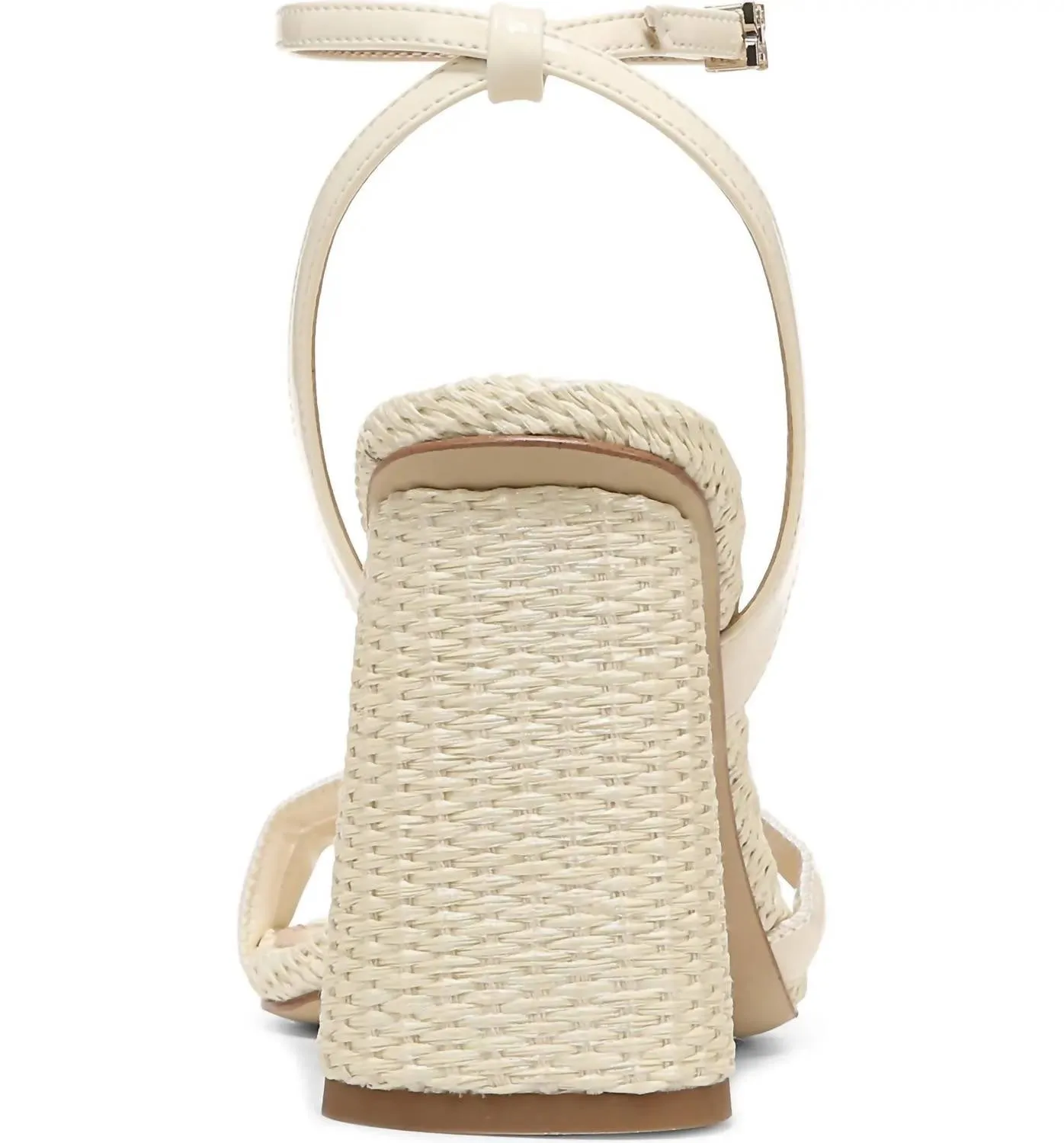 Kia Block Heel Sandal In Porcelain