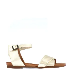 Larnia Leather Ankle Strap Sandals