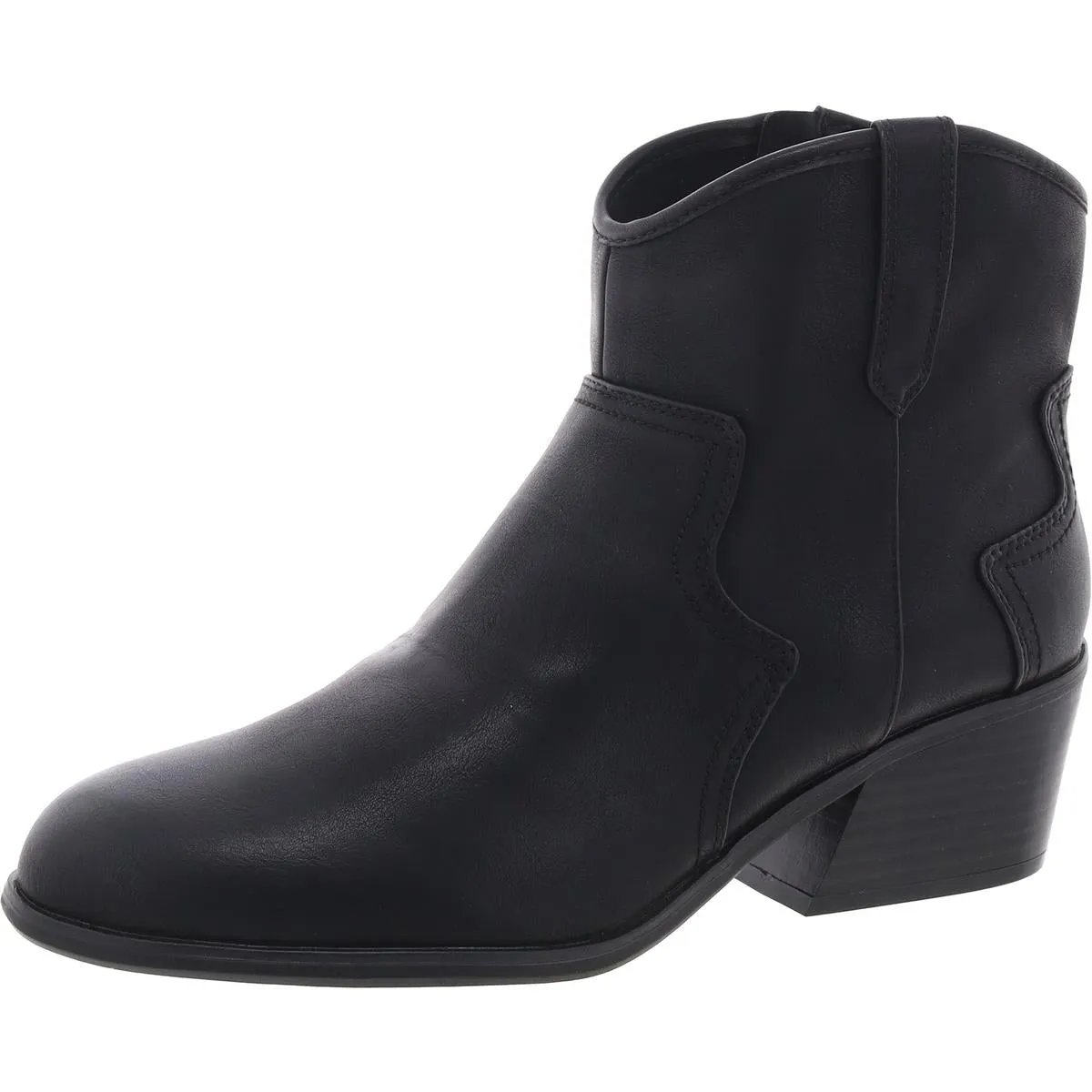 Lasso Womens Faux Leather Block Heel Cowboy, Western Boots