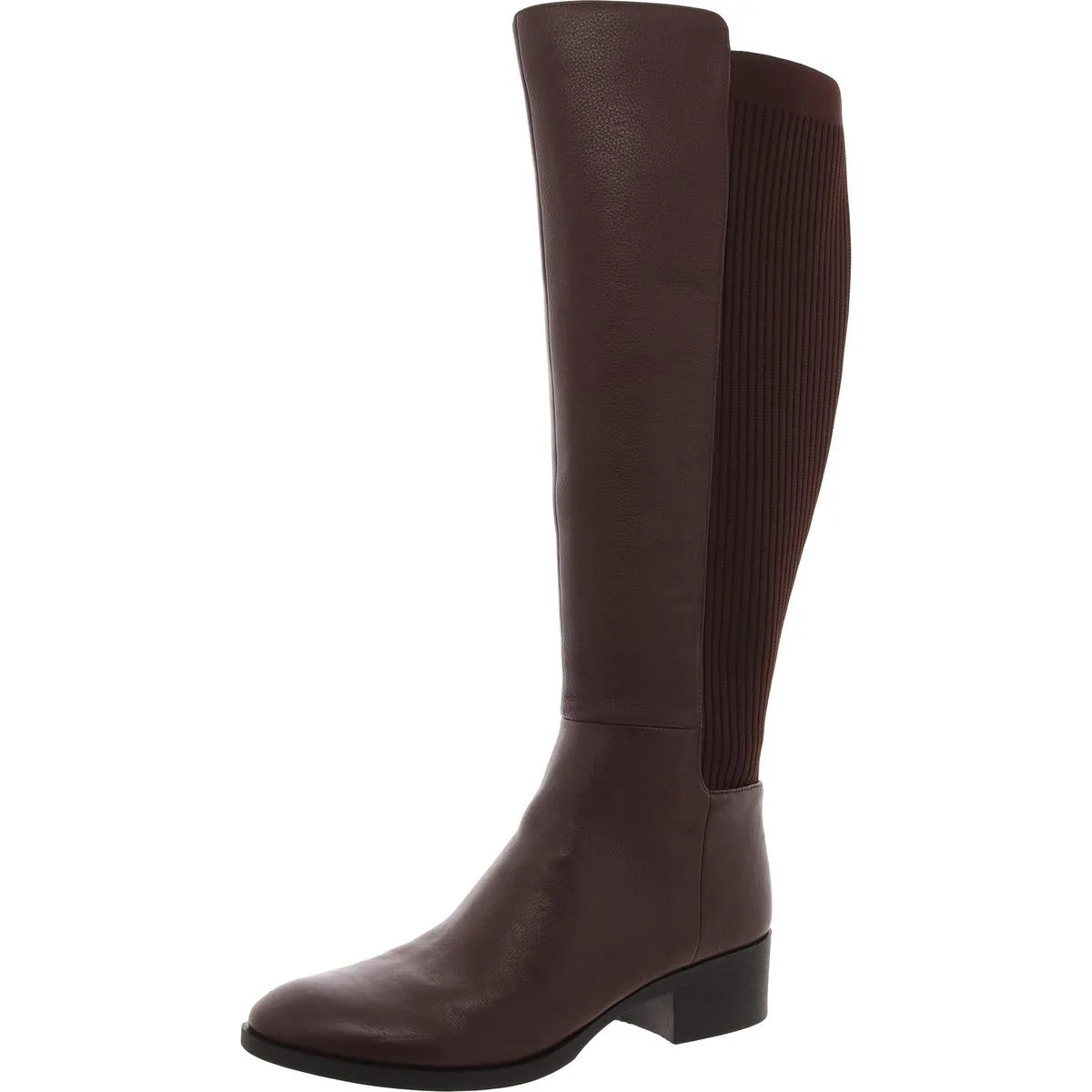 Levon Boot WC Womens Leather Wide Calf Knee-High Boots