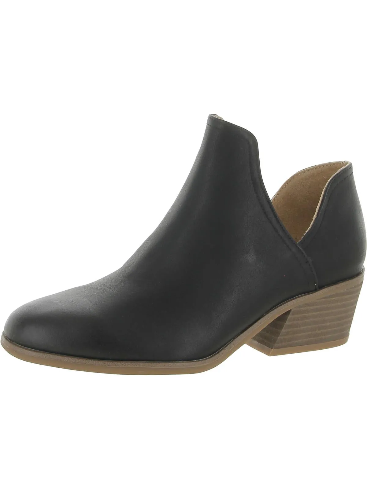 Lucille Womens Round Toe Slip On Ankle Boots