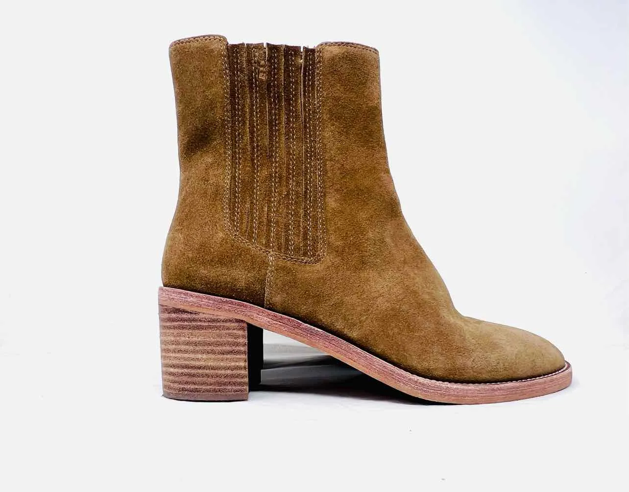 Madewell Size 10 Olive Stretch Suede Shoes Boots