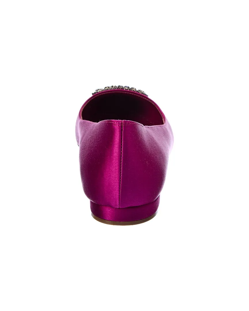 Manolo Blahnik Floritanu Satin Flat