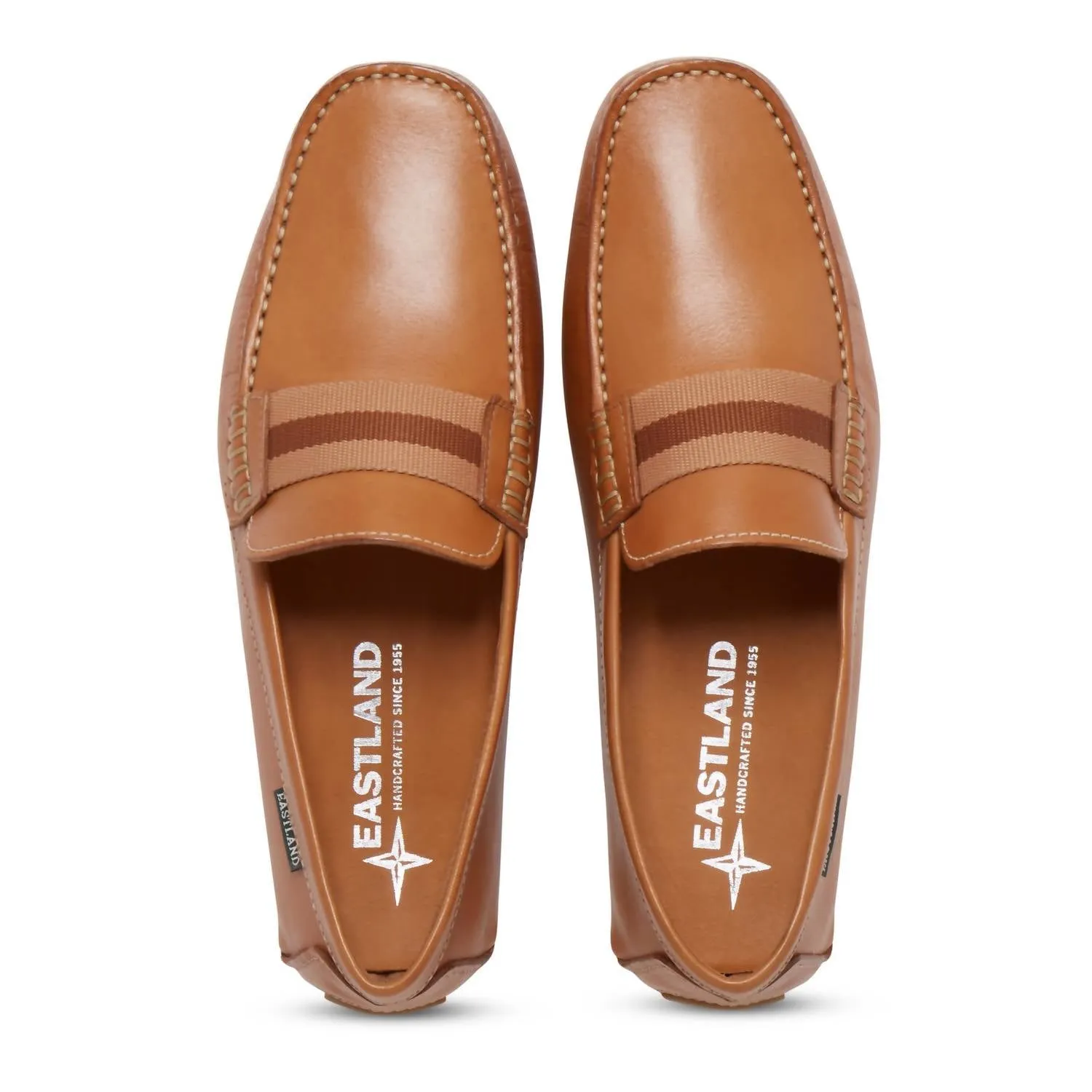 Men's Whitman Banded Driving Moc Loafers In Camel 06