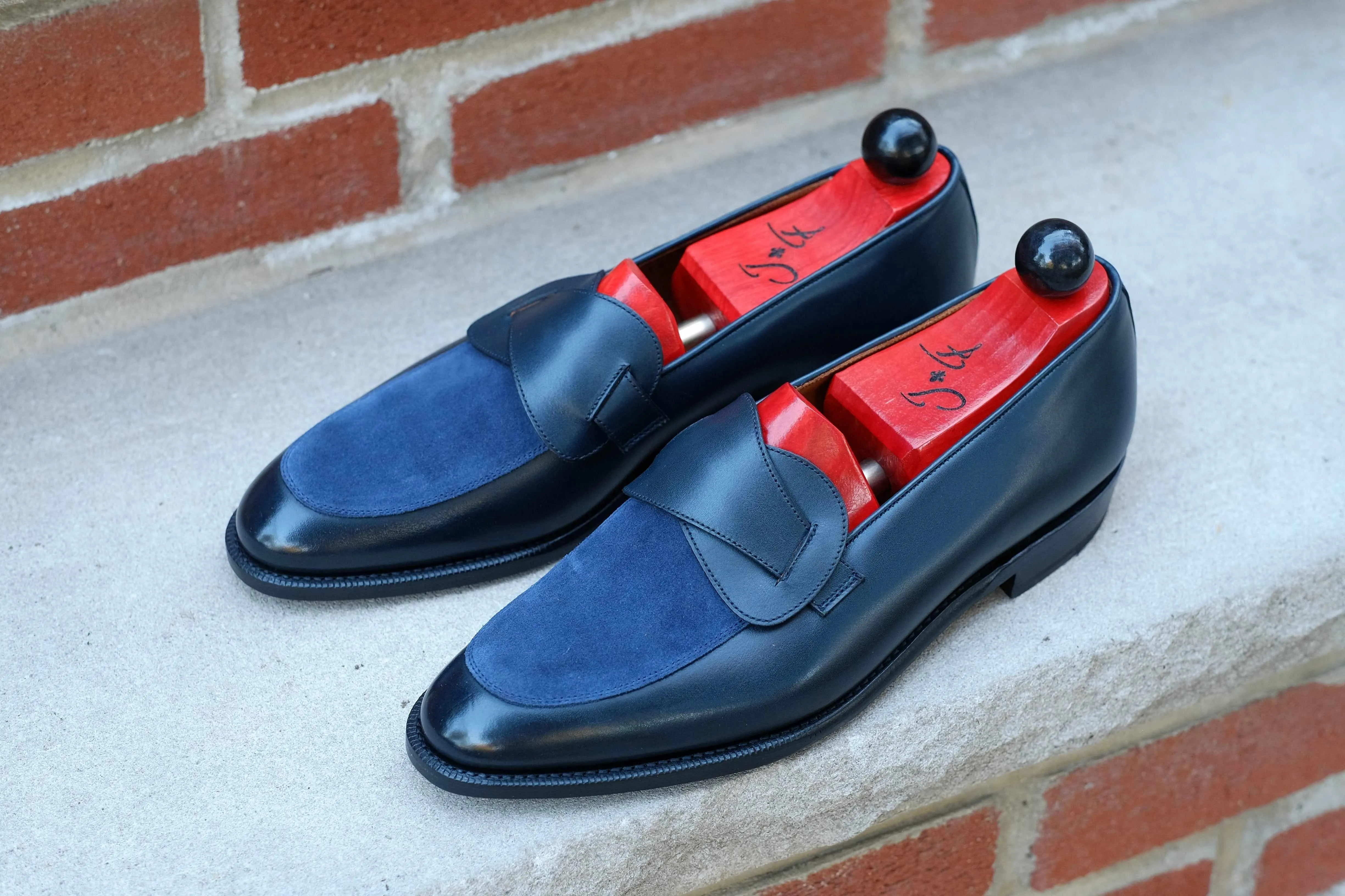 Meridian - Midnight Calf / Navy Suede