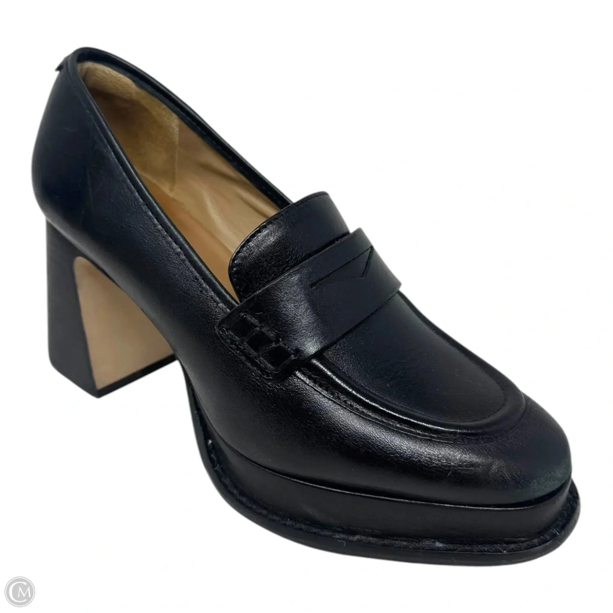 Natalie Platform Loafers By Bernardo In Black, Size: 6.5