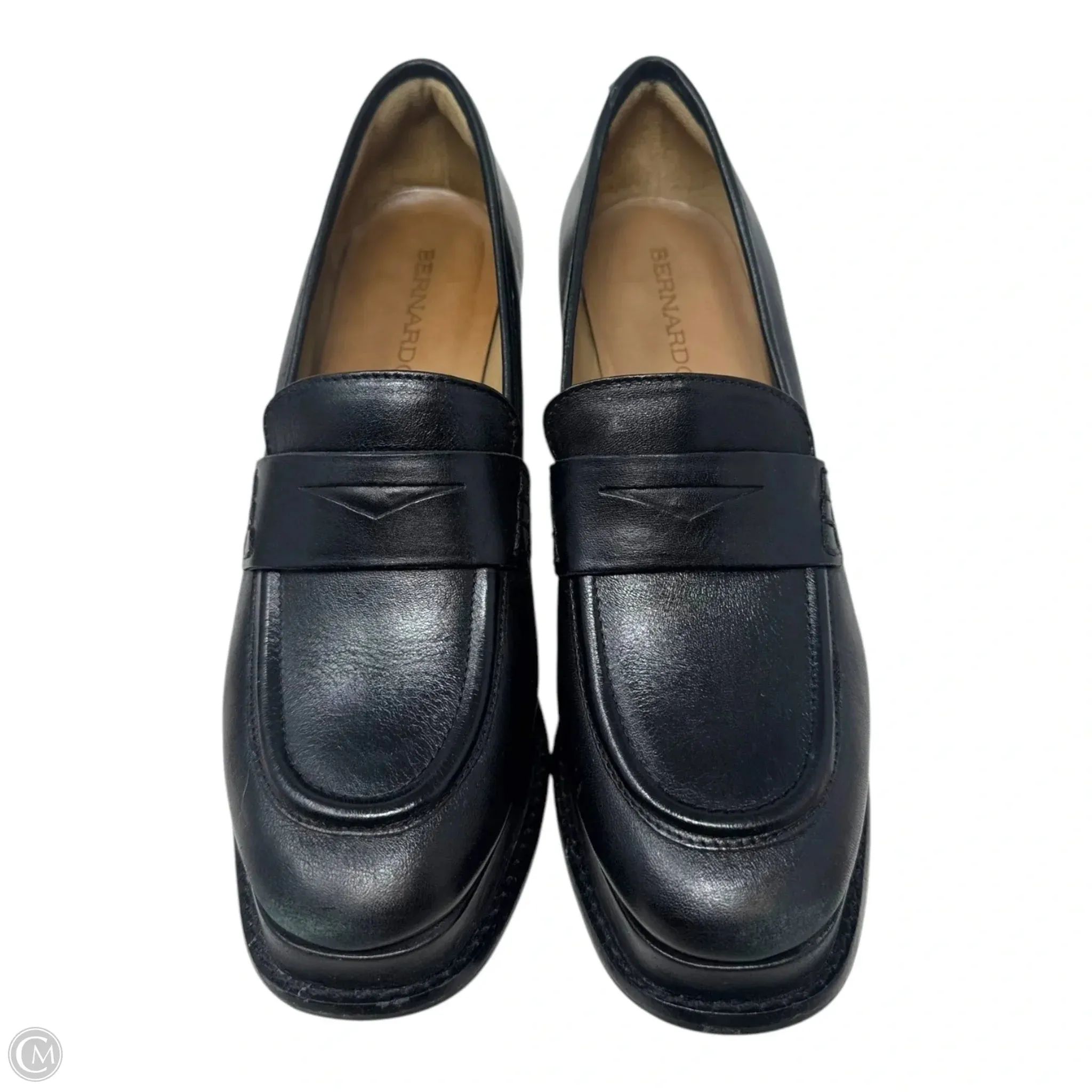 Natalie Platform Loafers By Bernardo In Black, Size: 6.5