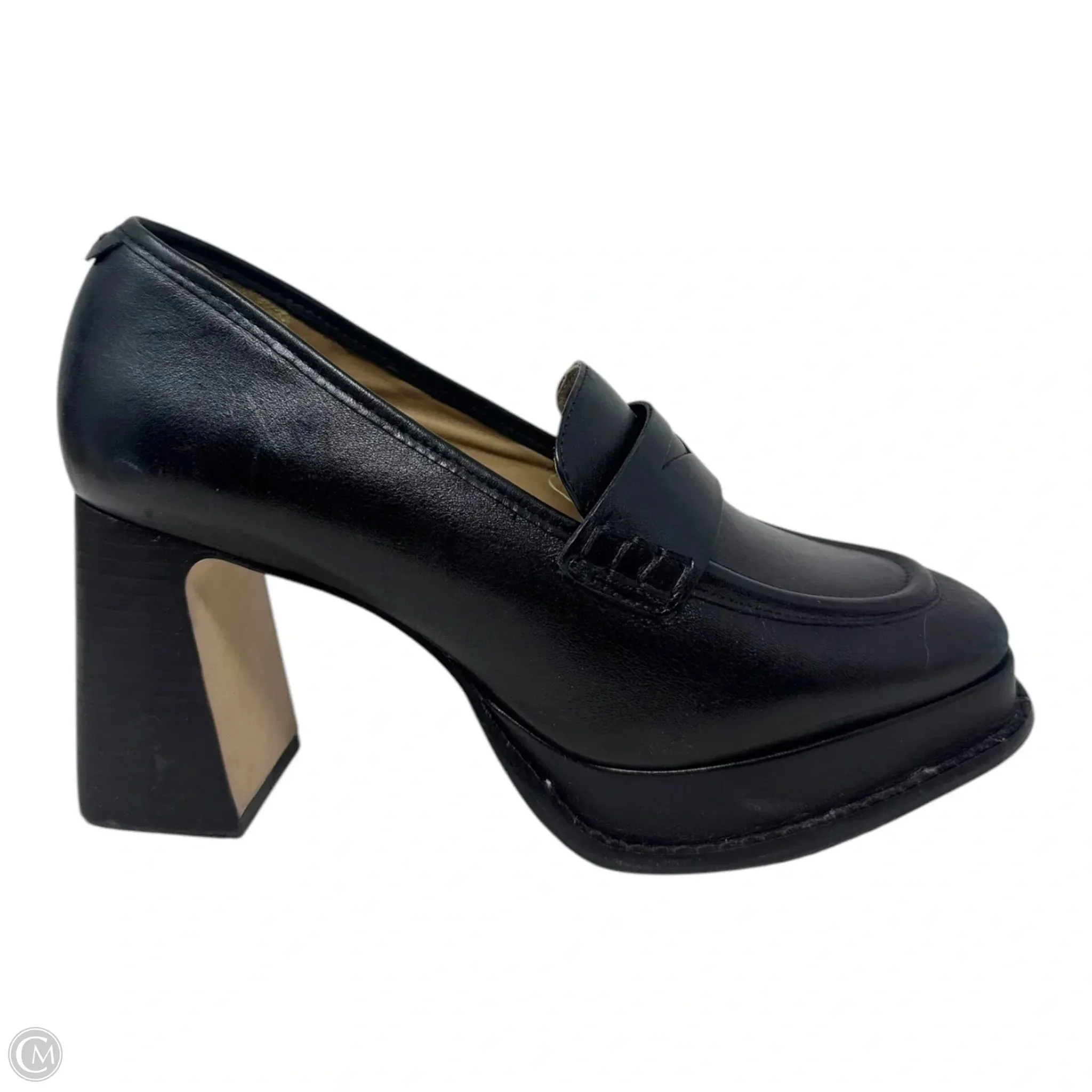 Natalie Platform Loafers By Bernardo In Black, Size: 6.5