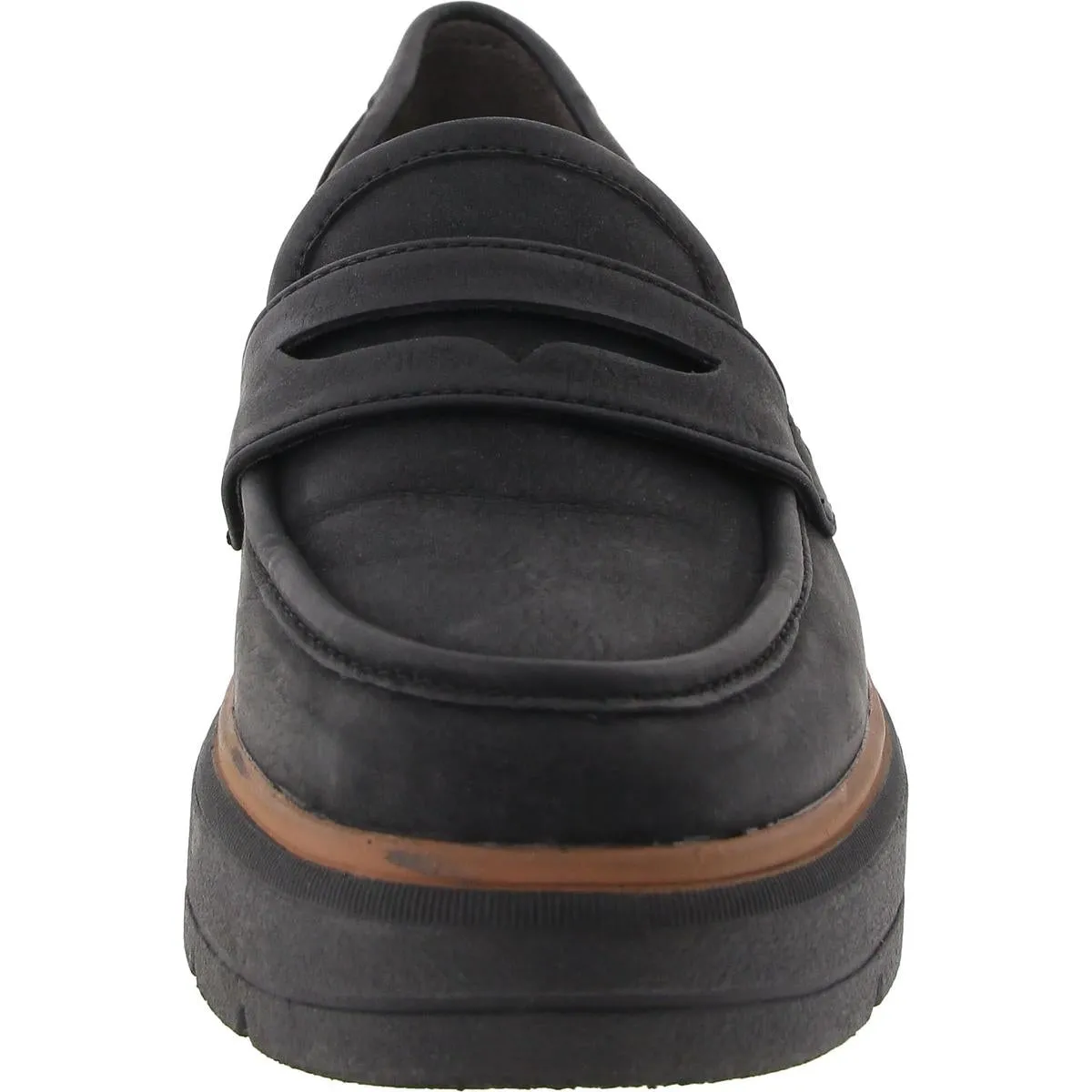 Nice Day Max Womens Faux Suede Slip On Loafers