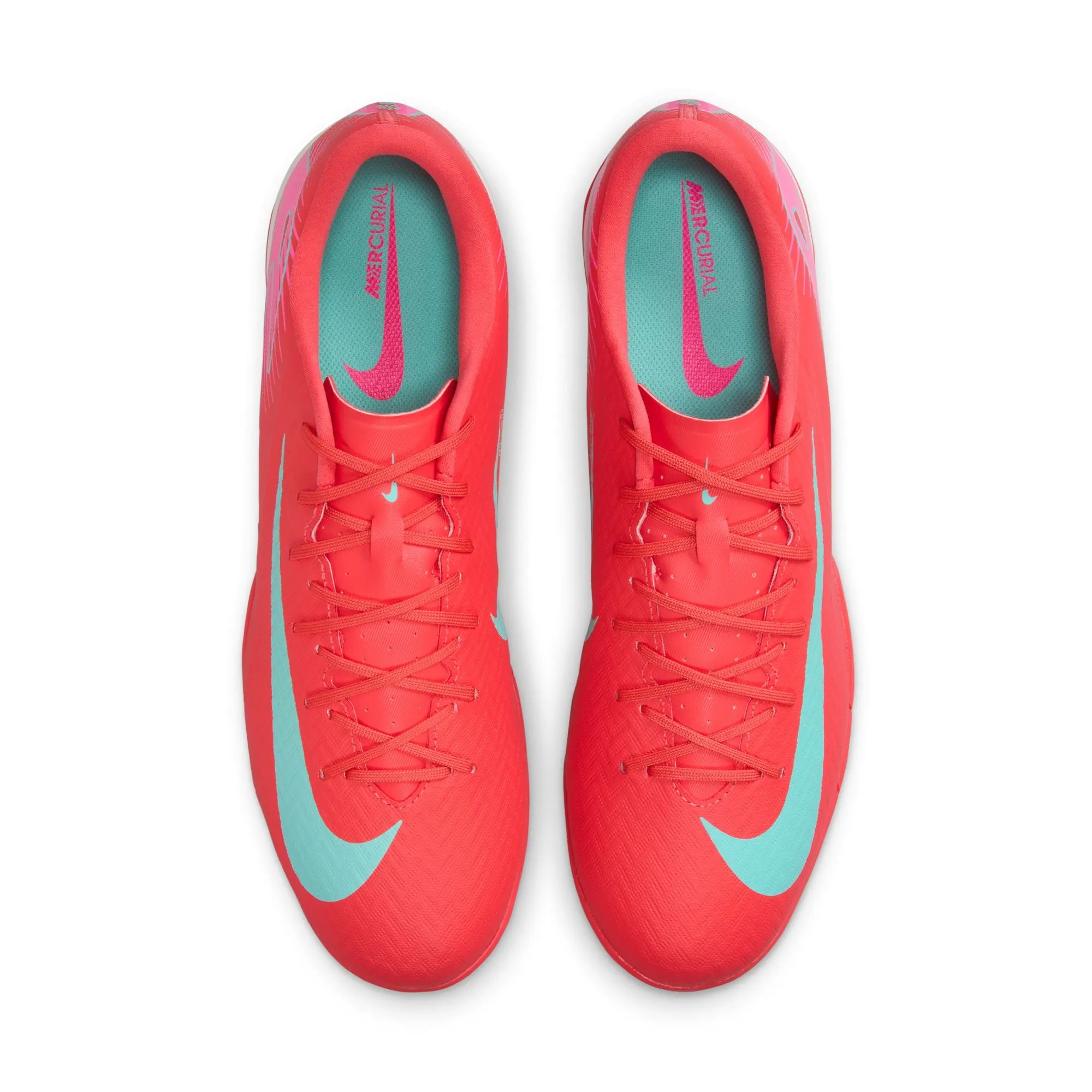 Nike Zoom Mercurial Vapor 16 Academy IC Indoor Soccer Shoes - Ember Glow/ Aurora Green