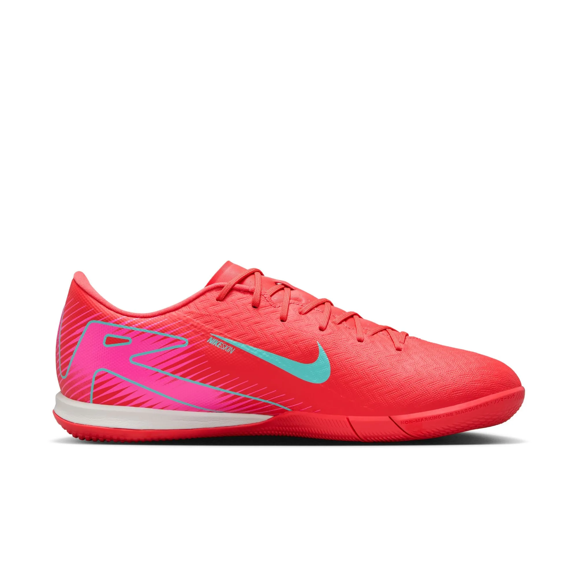 Nike Zoom Mercurial Vapor 16 Academy IC Indoor Soccer Shoes - Ember Glow/ Aurora Green
