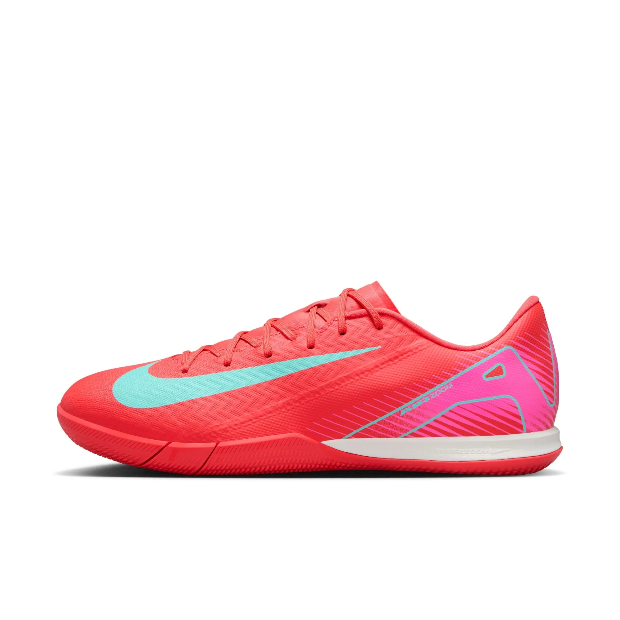 Nike Zoom Mercurial Vapor 16 Academy IC Indoor Soccer Shoes - Ember Glow/ Aurora Green