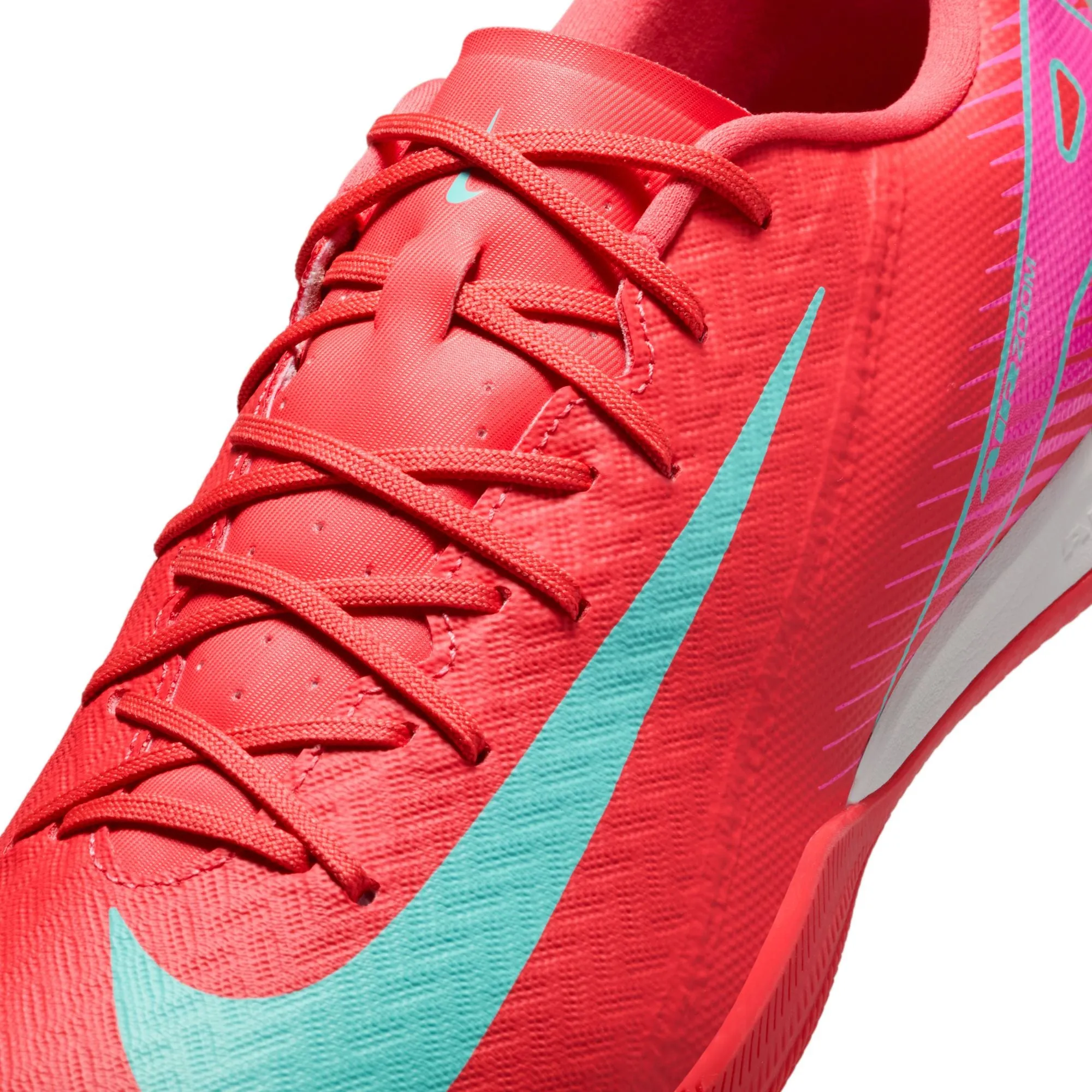 Nike Zoom Mercurial Vapor 16 Academy IC Indoor Soccer Shoes - Ember Glow/ Aurora Green