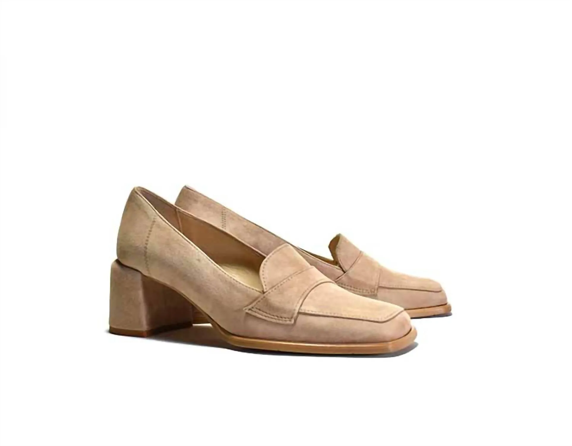 Nisha Shoes In Sabbia Suede