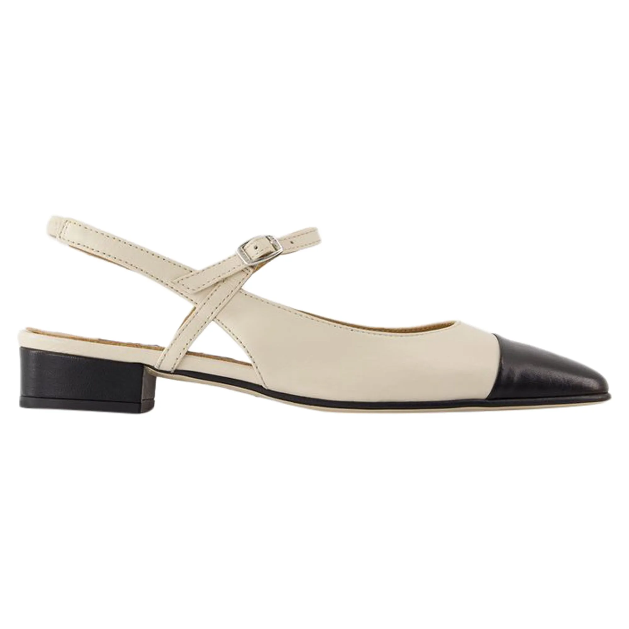 Oceano Flat Shoes - Carel - Leather - Beige