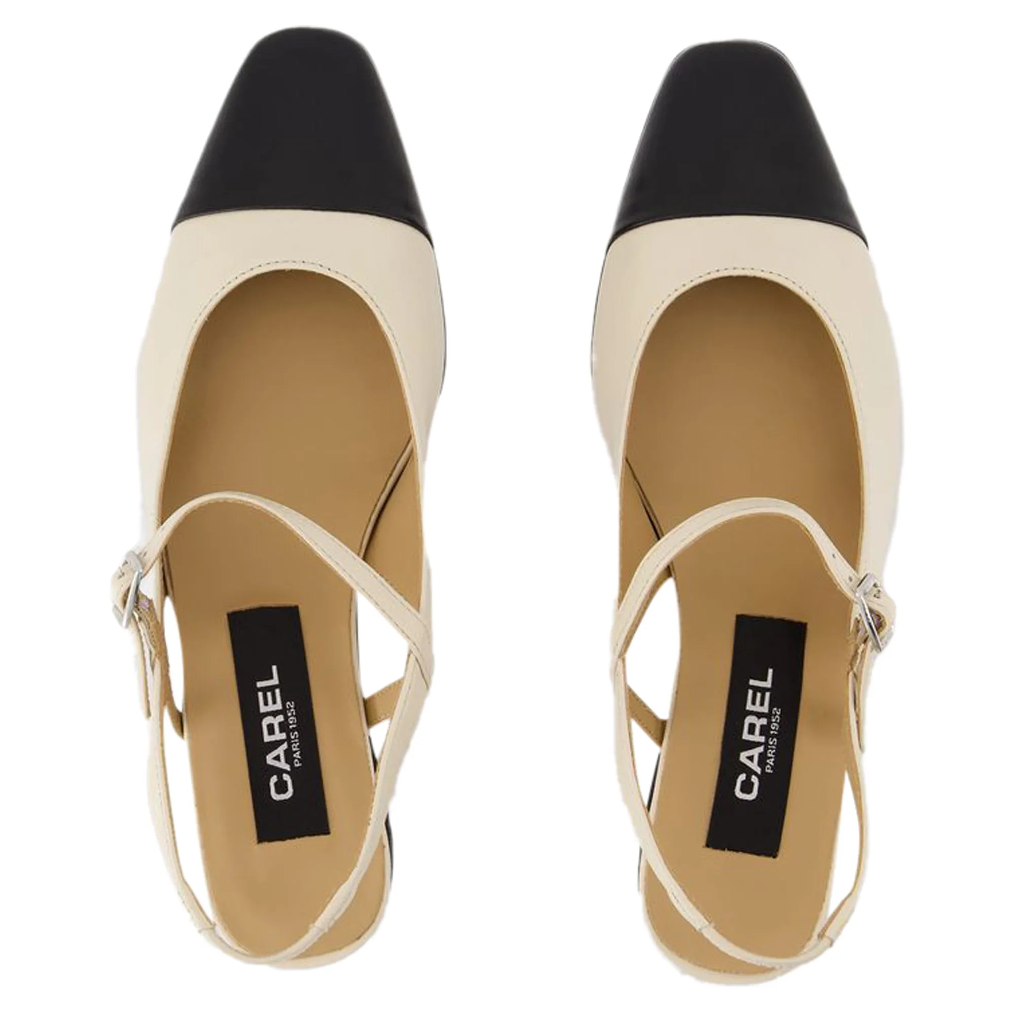 Oceano Flat Shoes - Carel - Leather - Beige