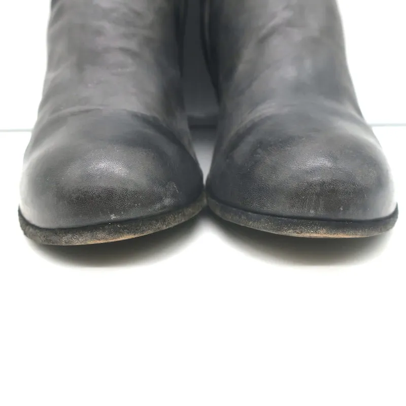 Officine Creative Ankle Boots Gray Leather Size 38