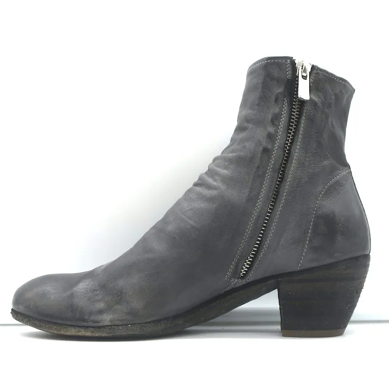 Officine Creative Ankle Boots Gray Leather Size 38
