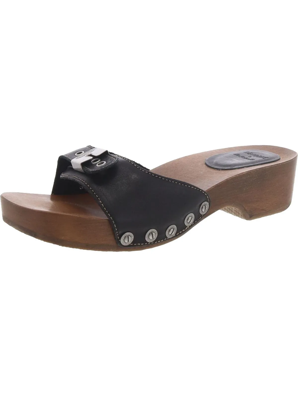 Original Icon Womens Leather Slip On Heels