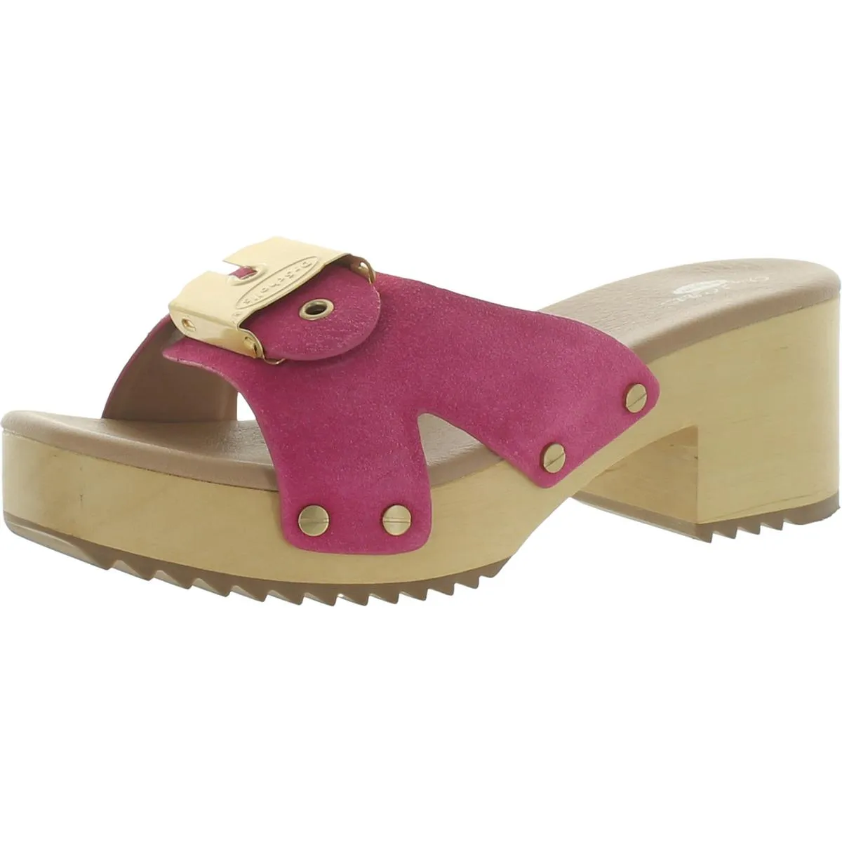 Original Max Womens Leather Open Toe Heels