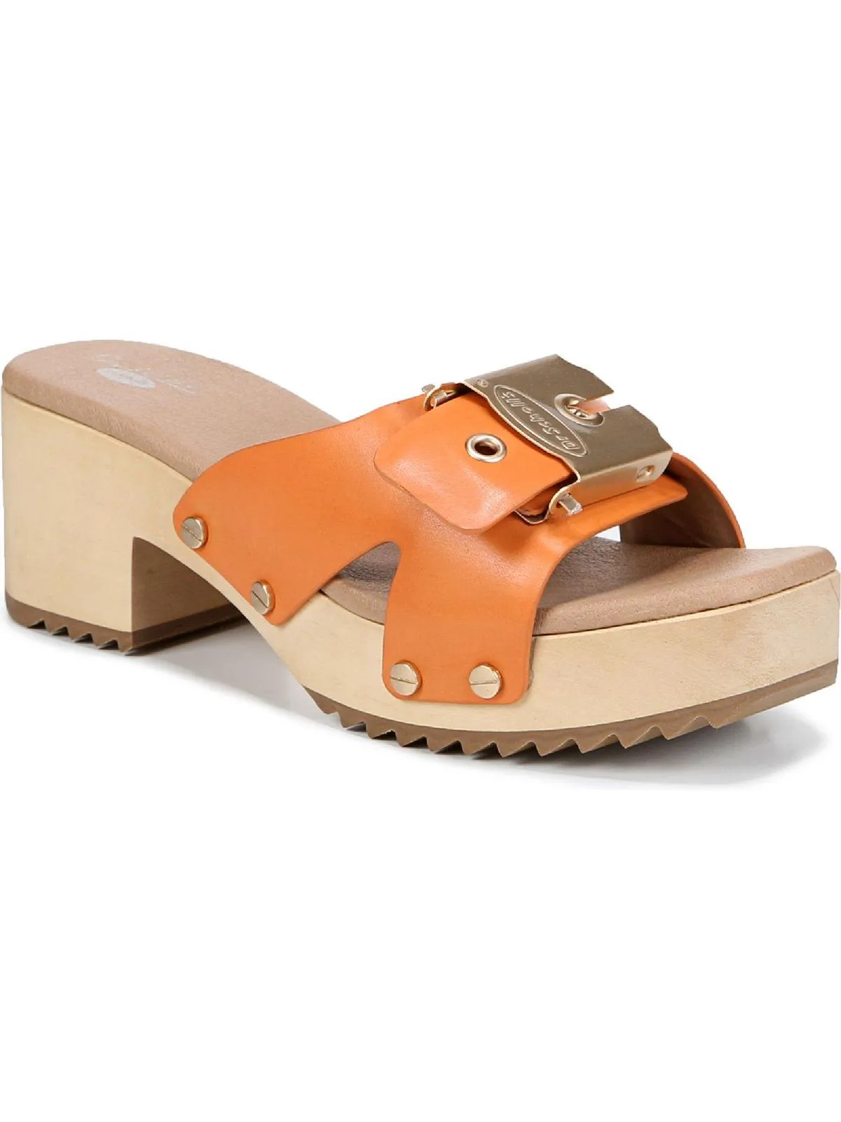 Original Max Womens Leather Open Toe Heels