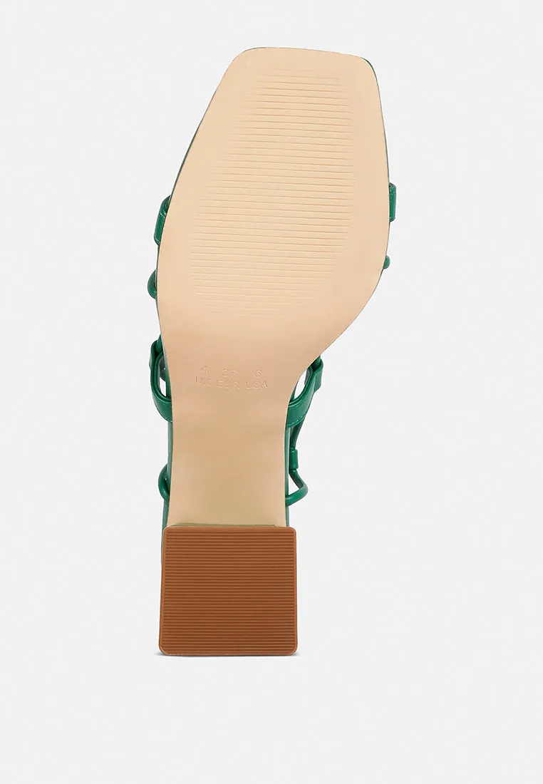 provoked lace up block heeled sandals