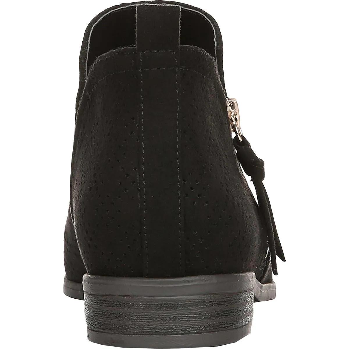 Rate Zip Womens Faux Suede Almond Toe Ankle Boots