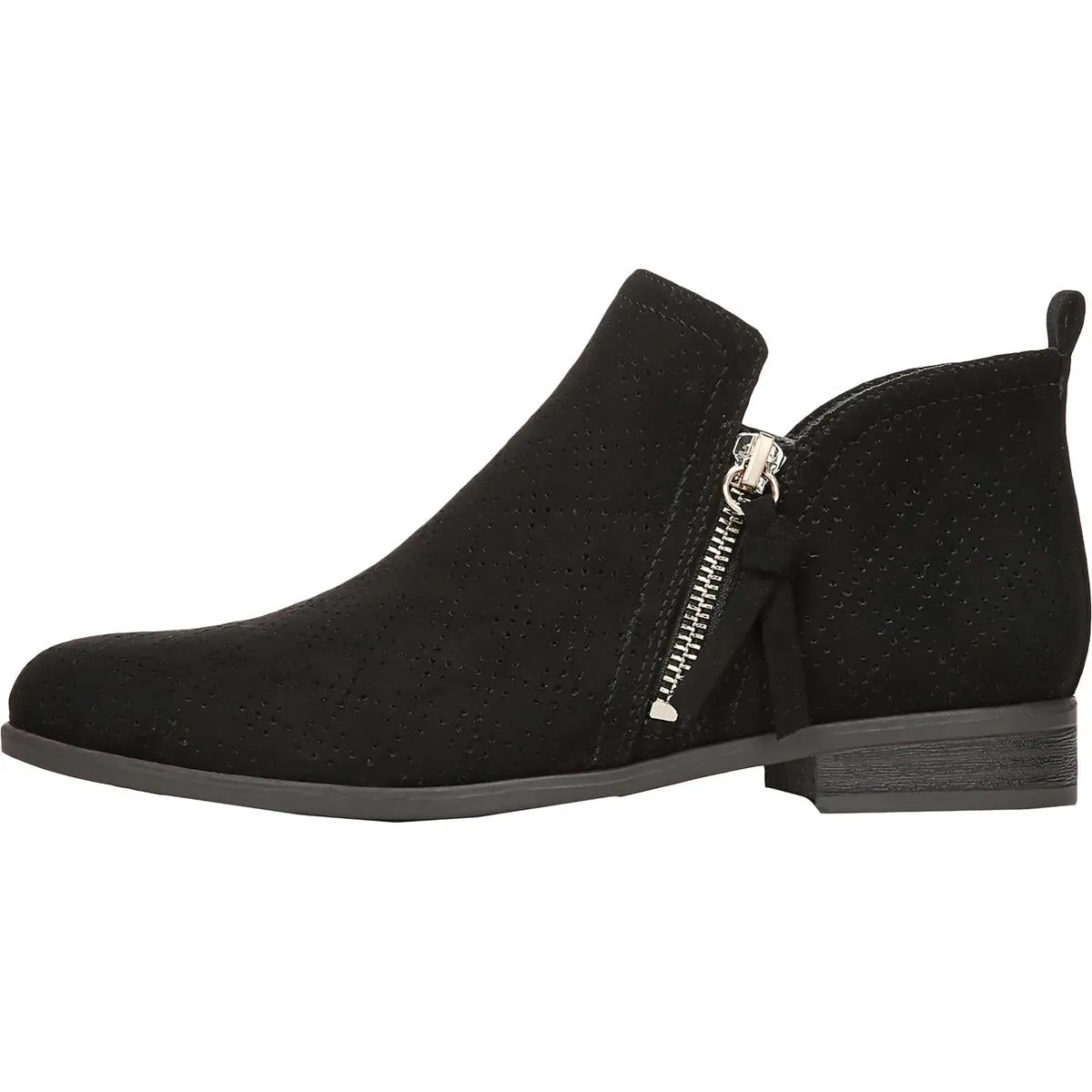 Rate Zip Womens Faux Suede Almond Toe Ankle Boots