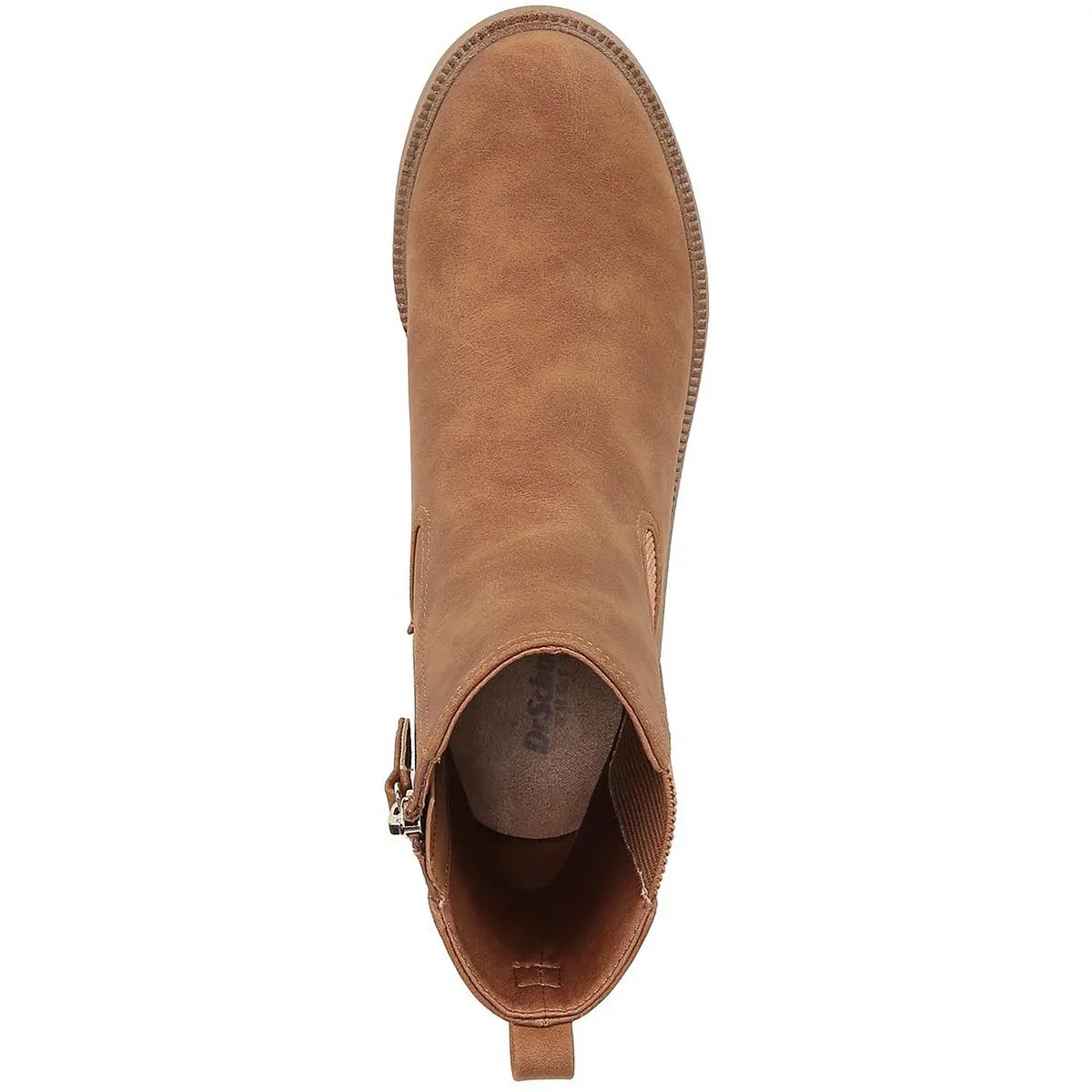 Redux Womens Faux Leather Stack Heel Ankle Boots