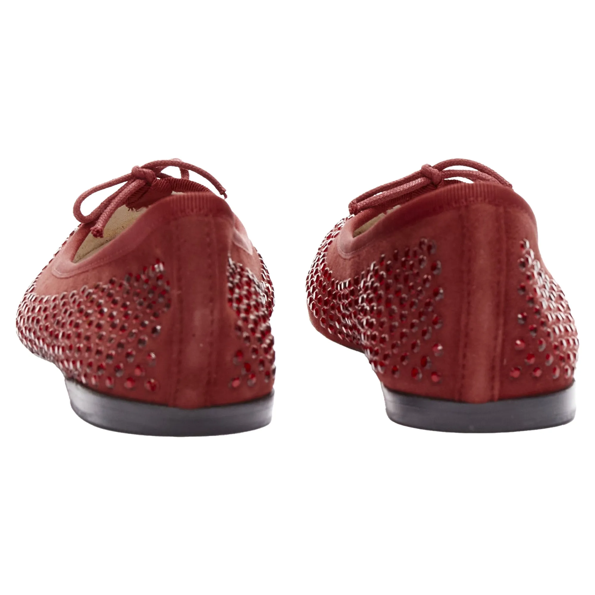 Repetto Anniversary Limited Edition crystal suede ballet flats