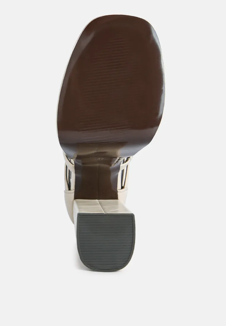 rielle high Platform cage boot sandals