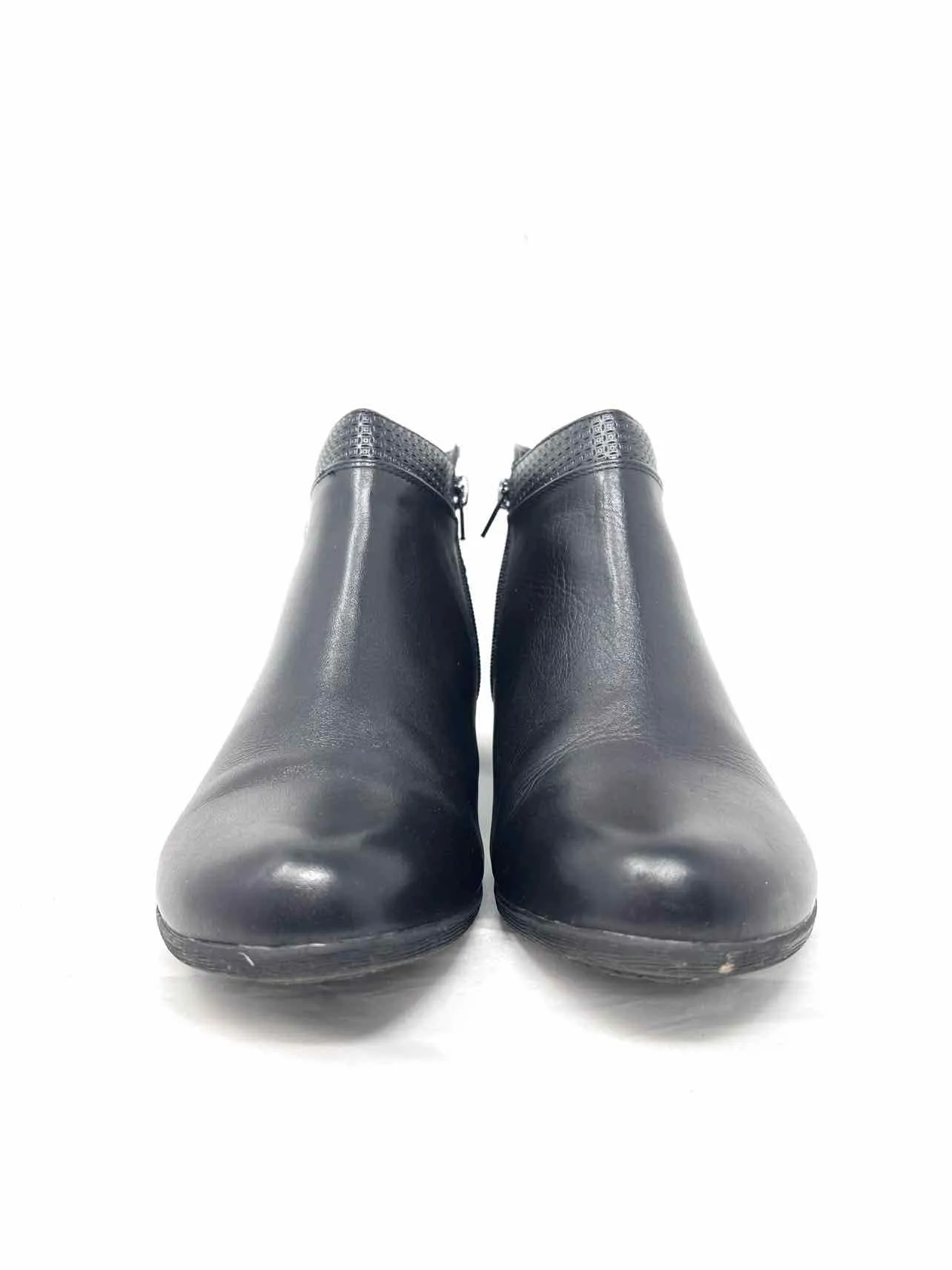 Rockport Size 11 Black Cut-outs Leather Shoes Ankle Boots