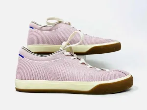 Rothy's Size 8 Blush/White Lace-Up Knit Shoes Sneakers