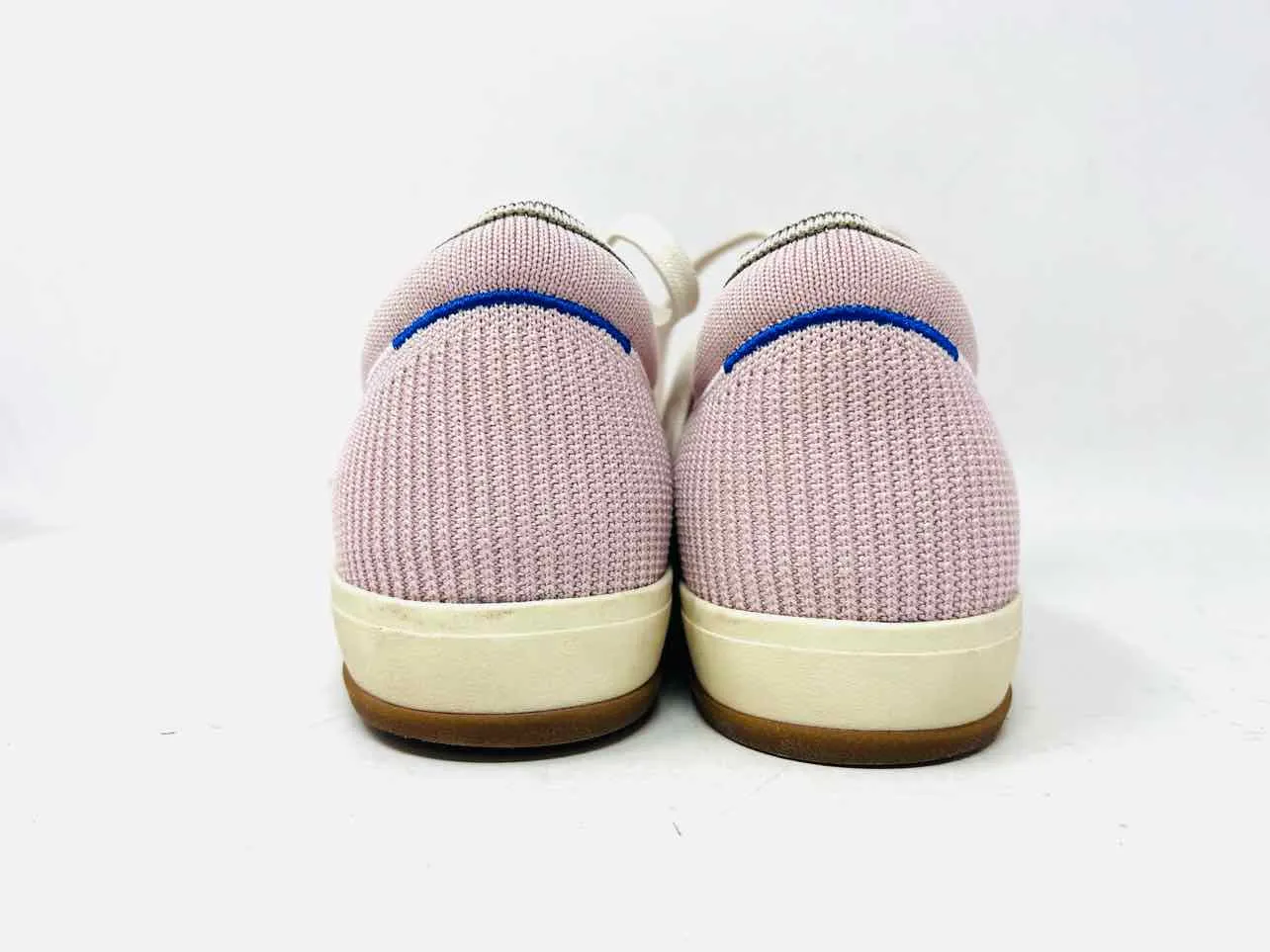 Rothy's Size 8 Blush/White Lace-Up Knit Shoes Sneakers