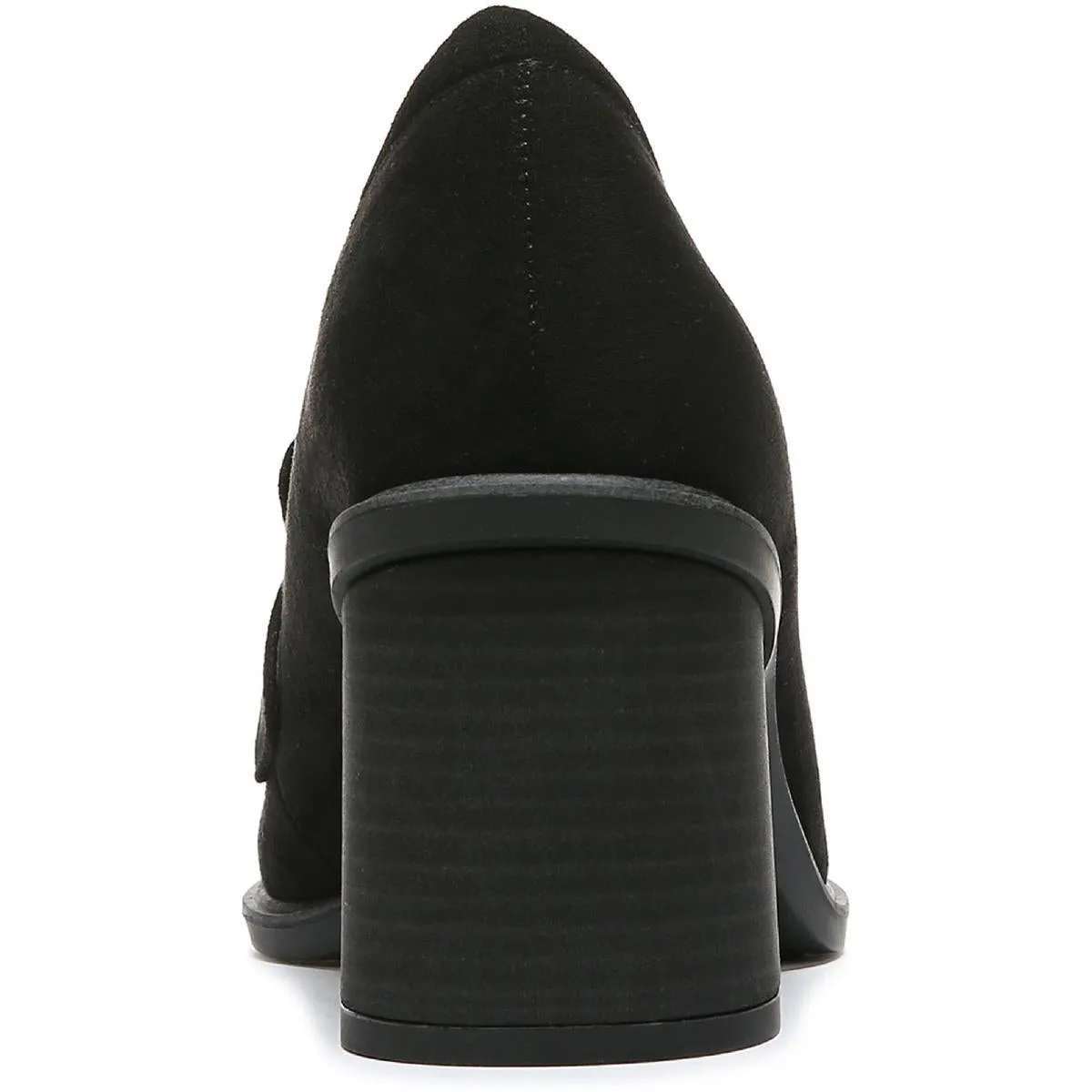Rumors Womens Faux Suede Slip On Loafer Heels