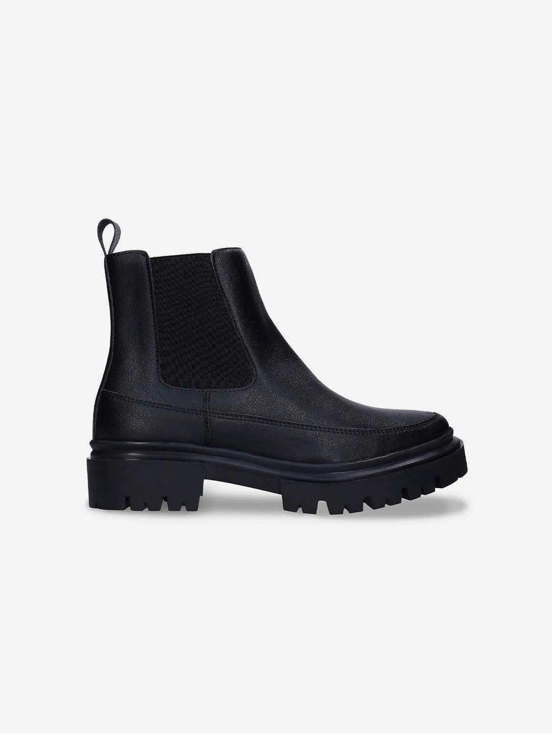 Selma Women's Vegan Leather Chelsea Boots | Black