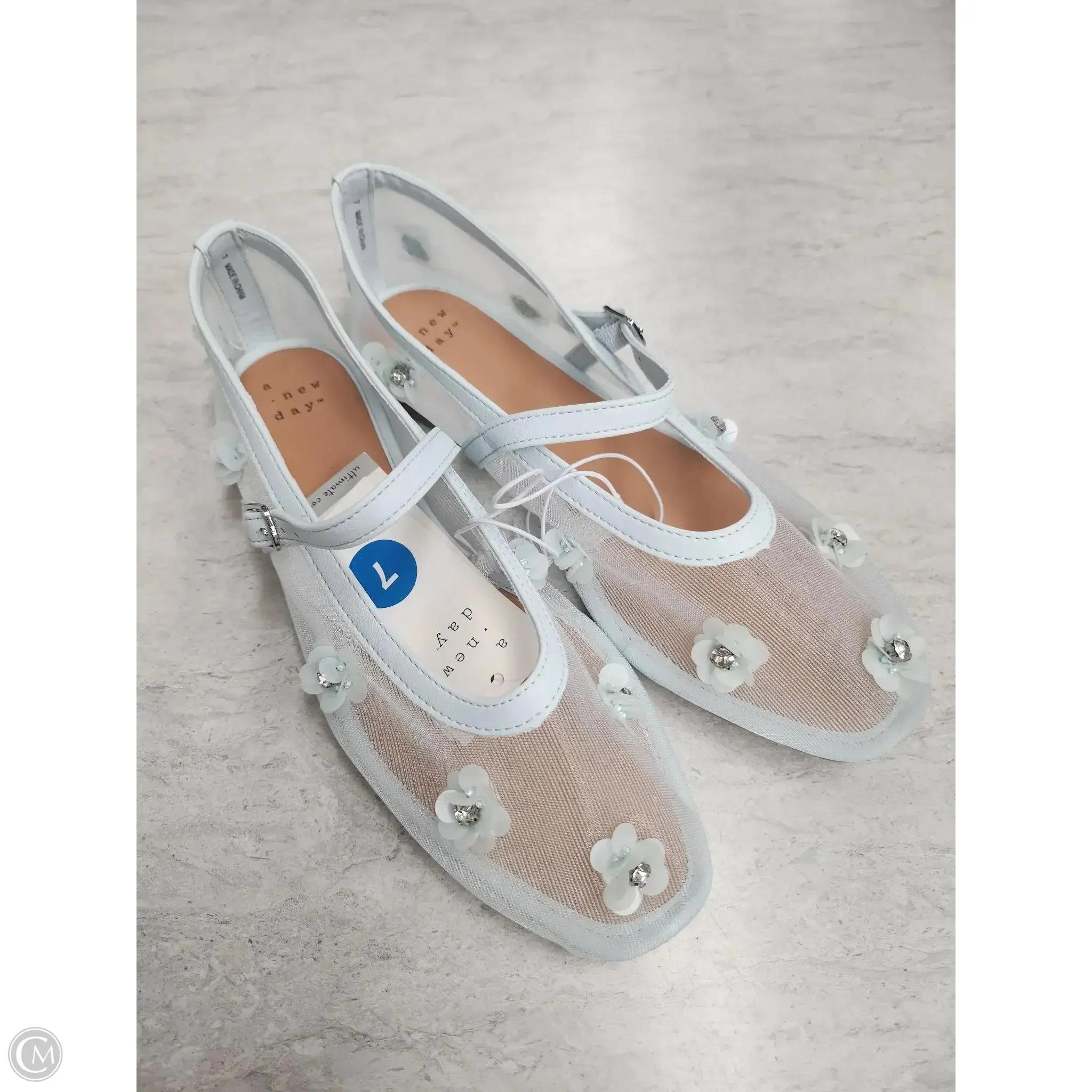 Shoes Flats By A New Day In Blue, Size: 7
