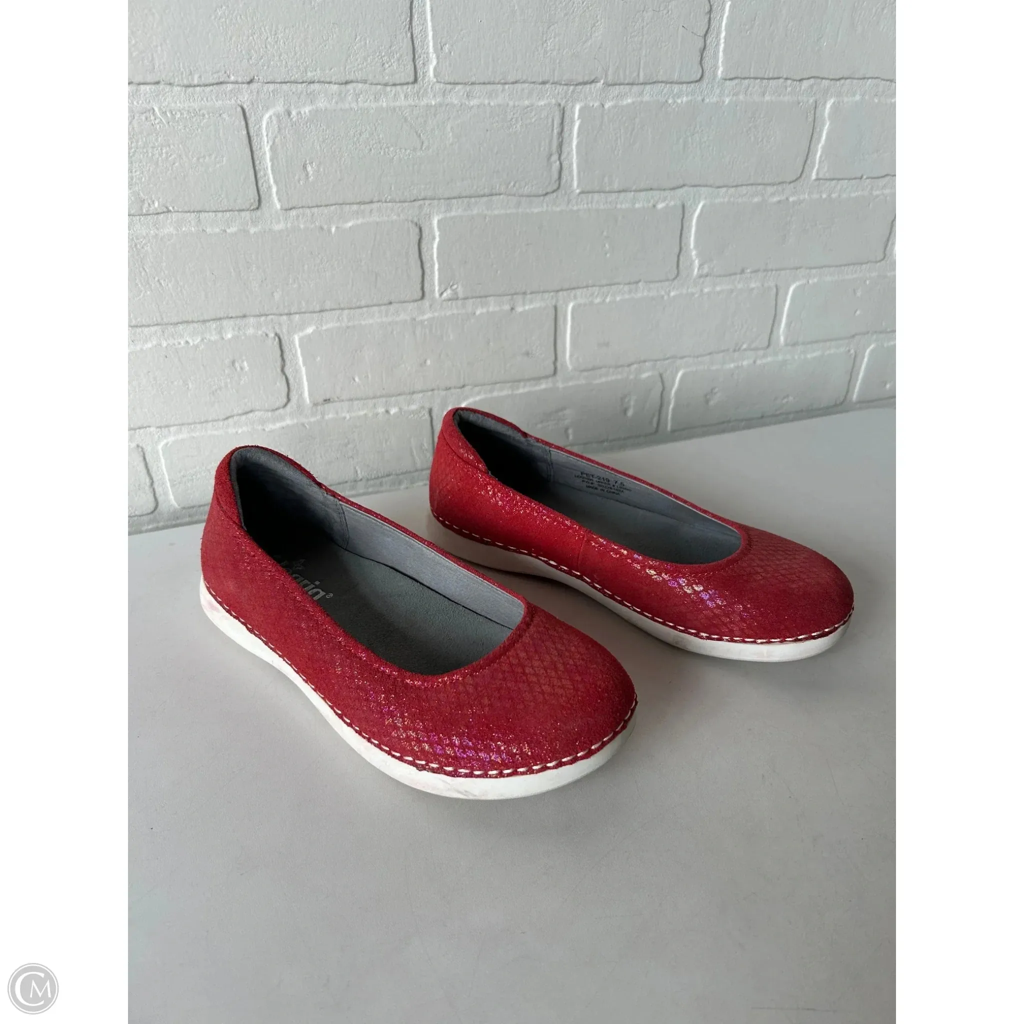 Shoes Flats By Alegria In Red, Size: 7.5