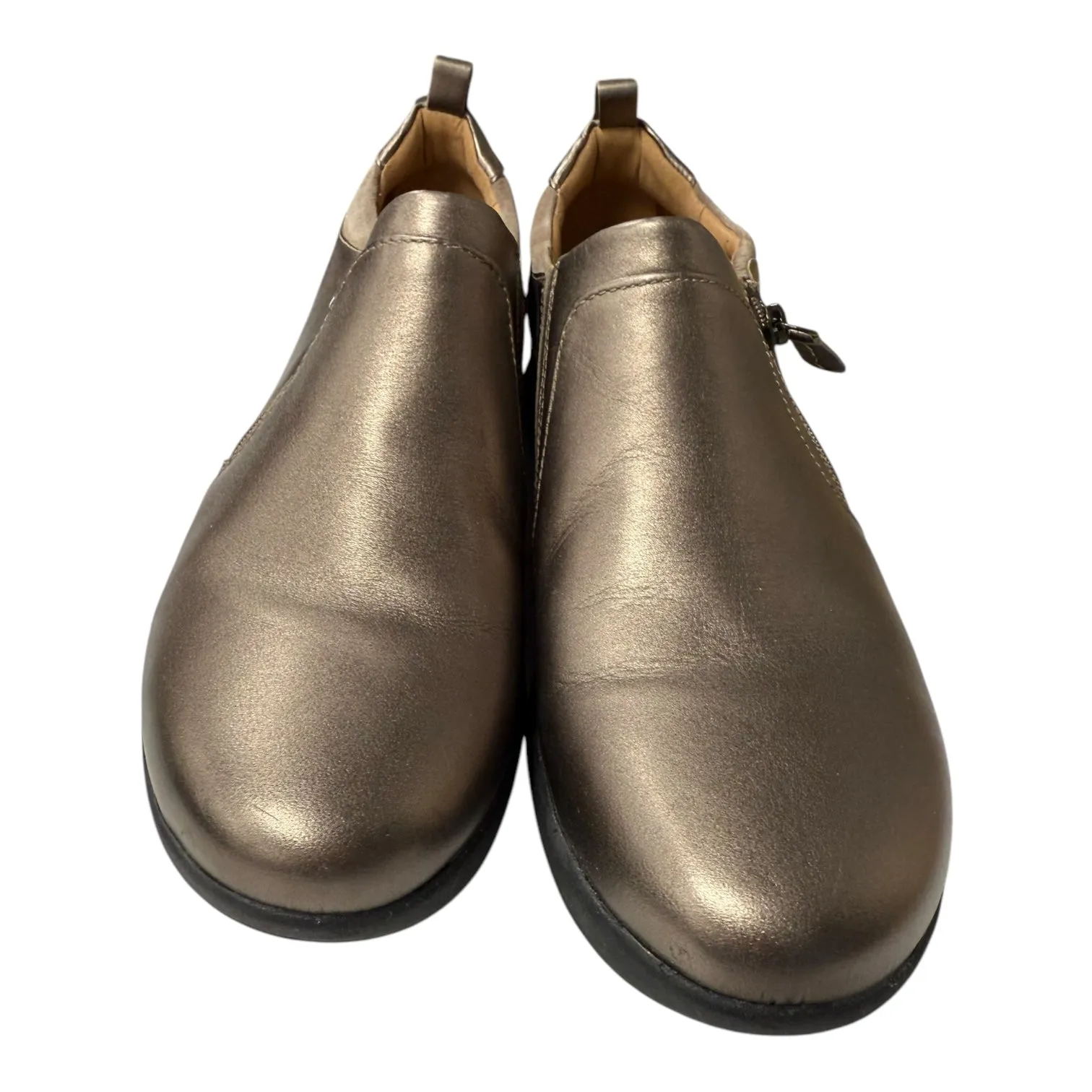 Shoes Flats By Clarks In Brown, Size:12