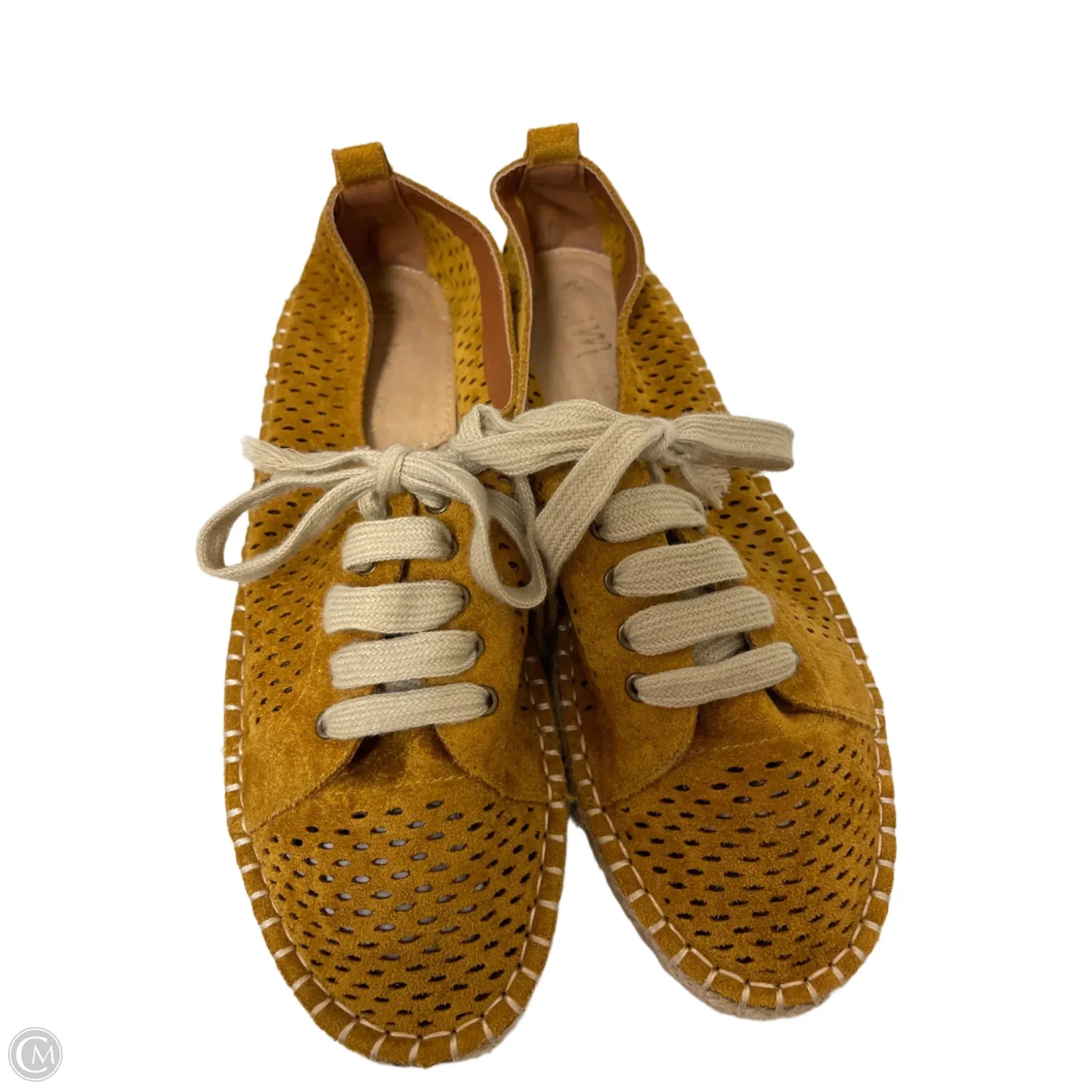 Shoes Flats By Clothes Mentor In Yellow, Size: 8.5