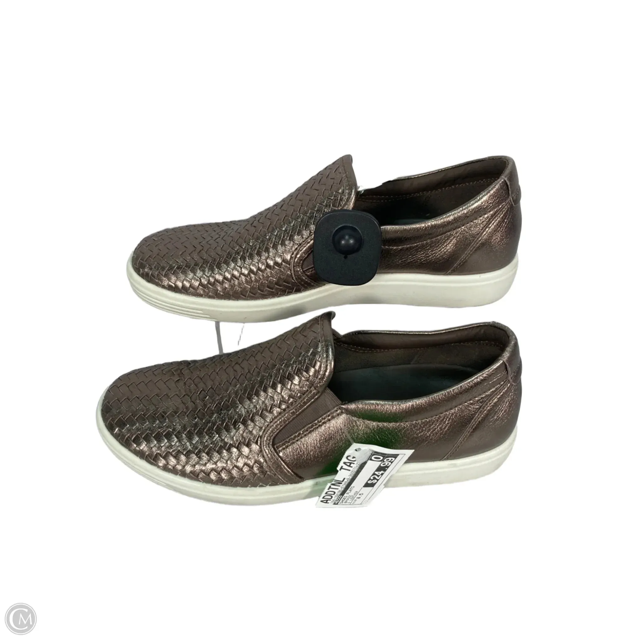 Shoes Flats By Ecco In Bronze, Size: 8.5