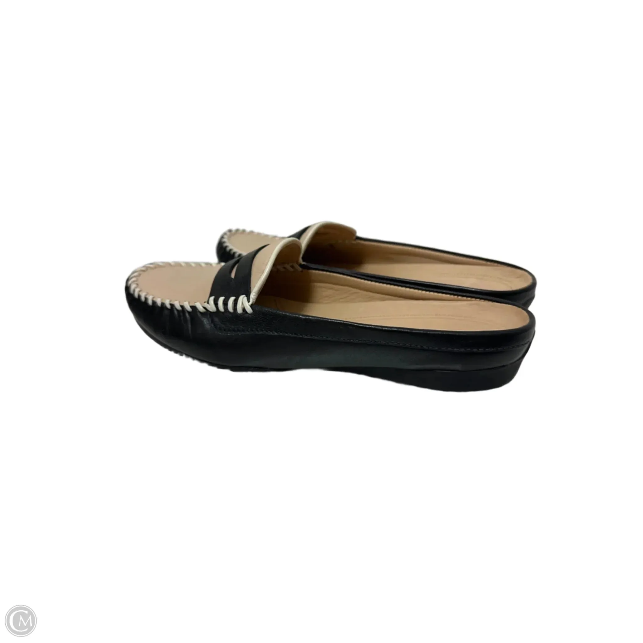 Shoes Flats By Nurture In Black & Cream, Size: 7.5