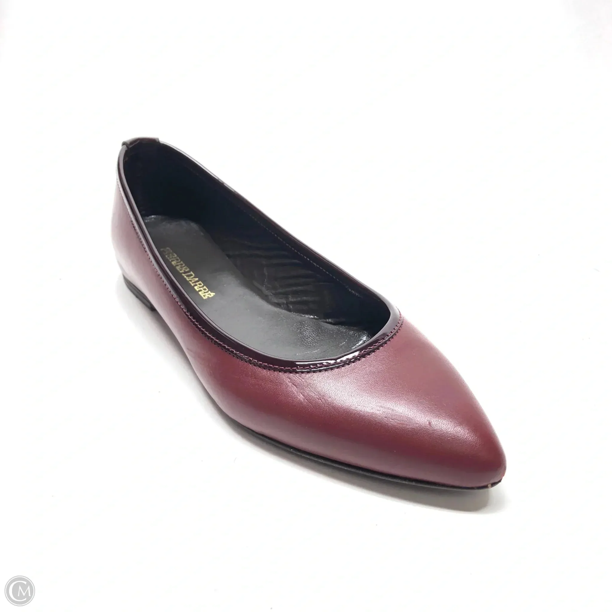 Shoes Flats By Pierre Darre’ In Maroon, Size: 9.5