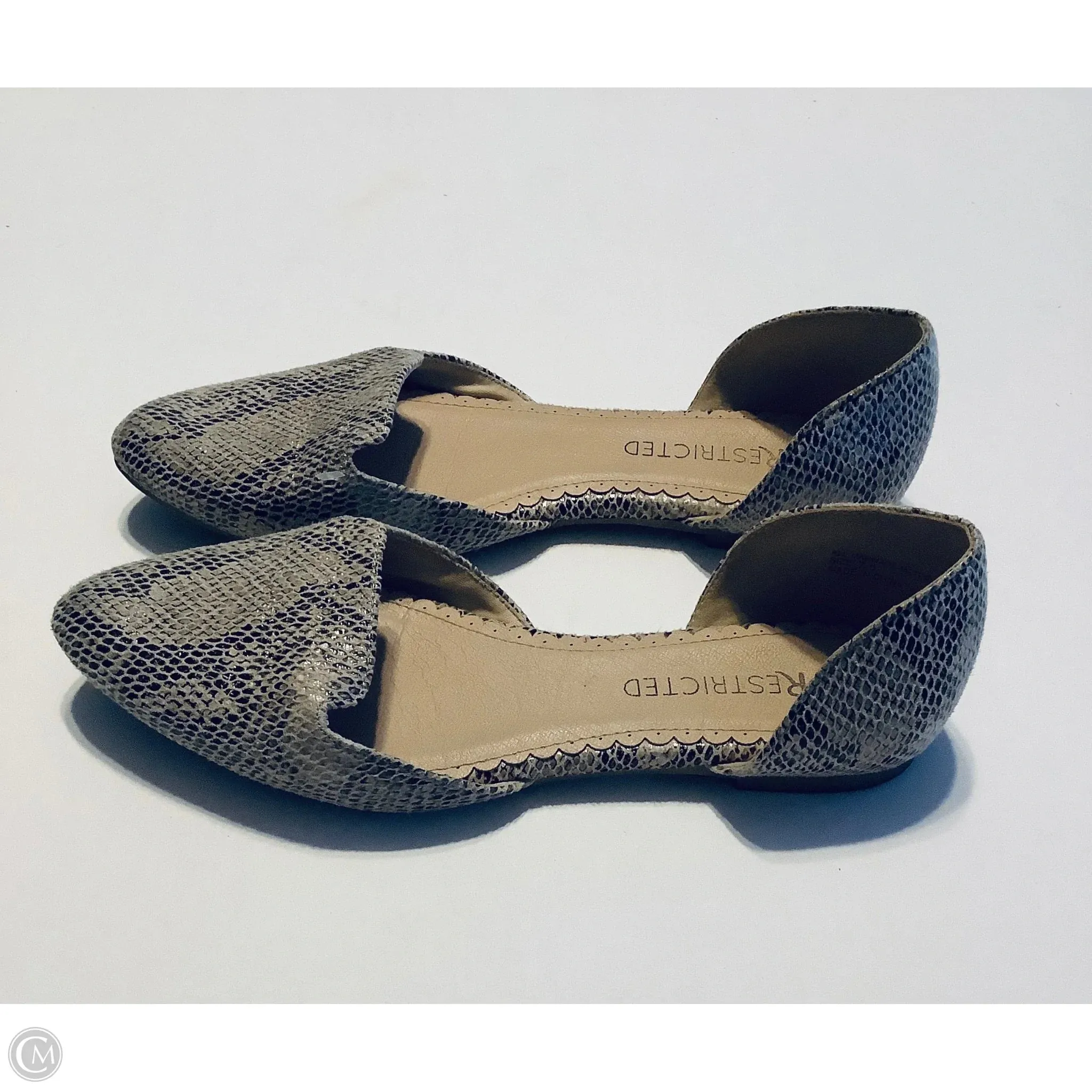 Shoes Flats By Restricted In Animal Print, Size: 7.5