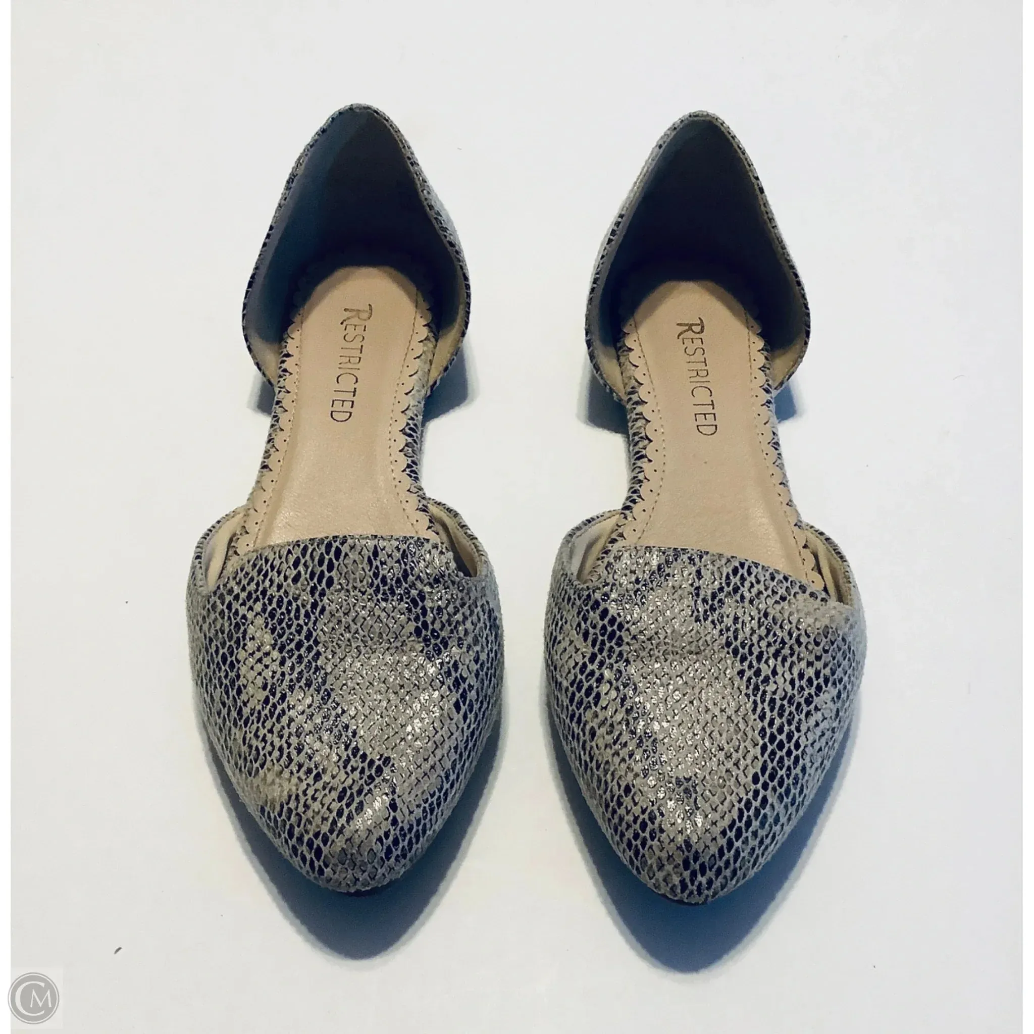 Shoes Flats By Restricted In Animal Print, Size: 7.5