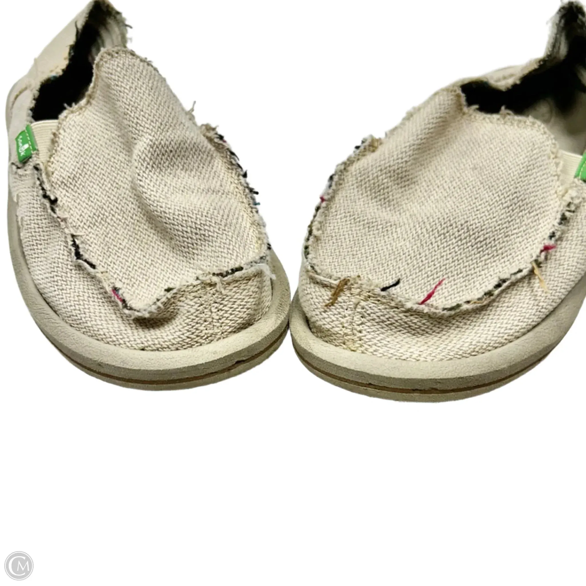 Shoes Flats By Sanuk In Beige, Size: 9