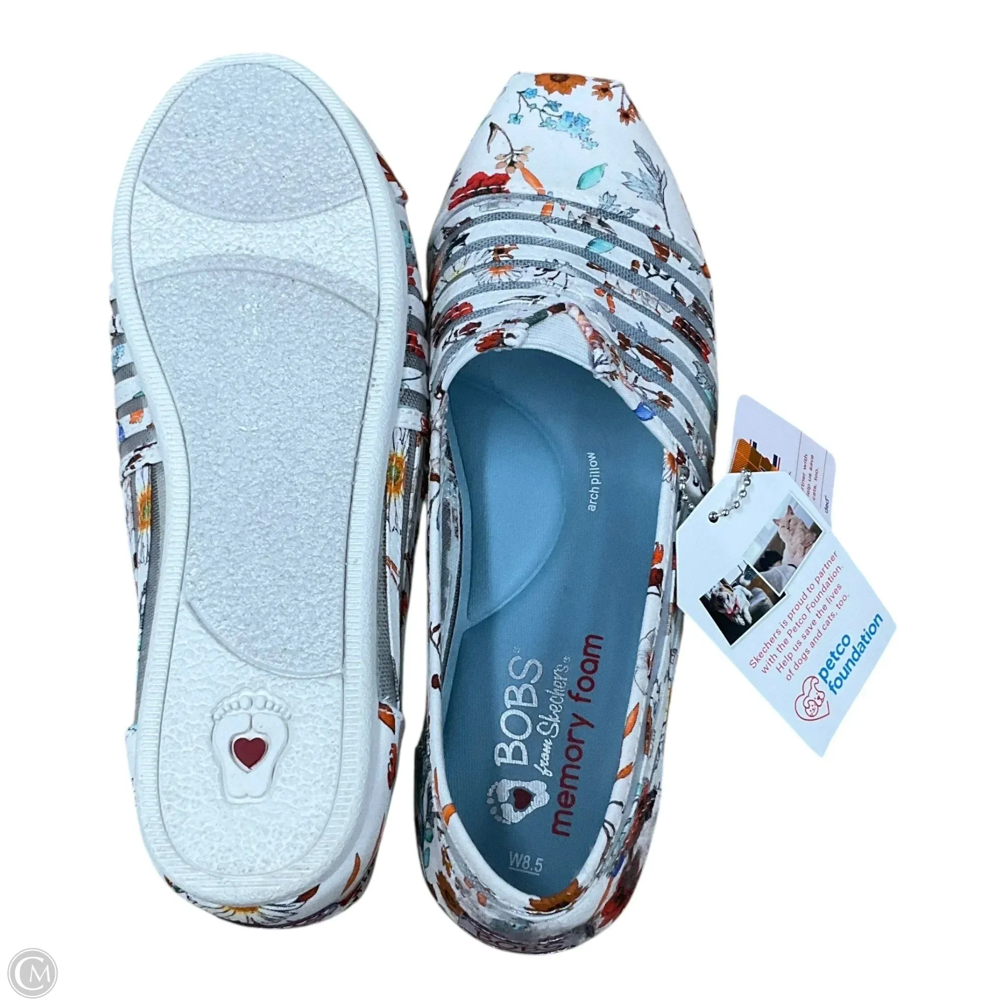 Shoes Flats By Skechers In White, Size: 8.5