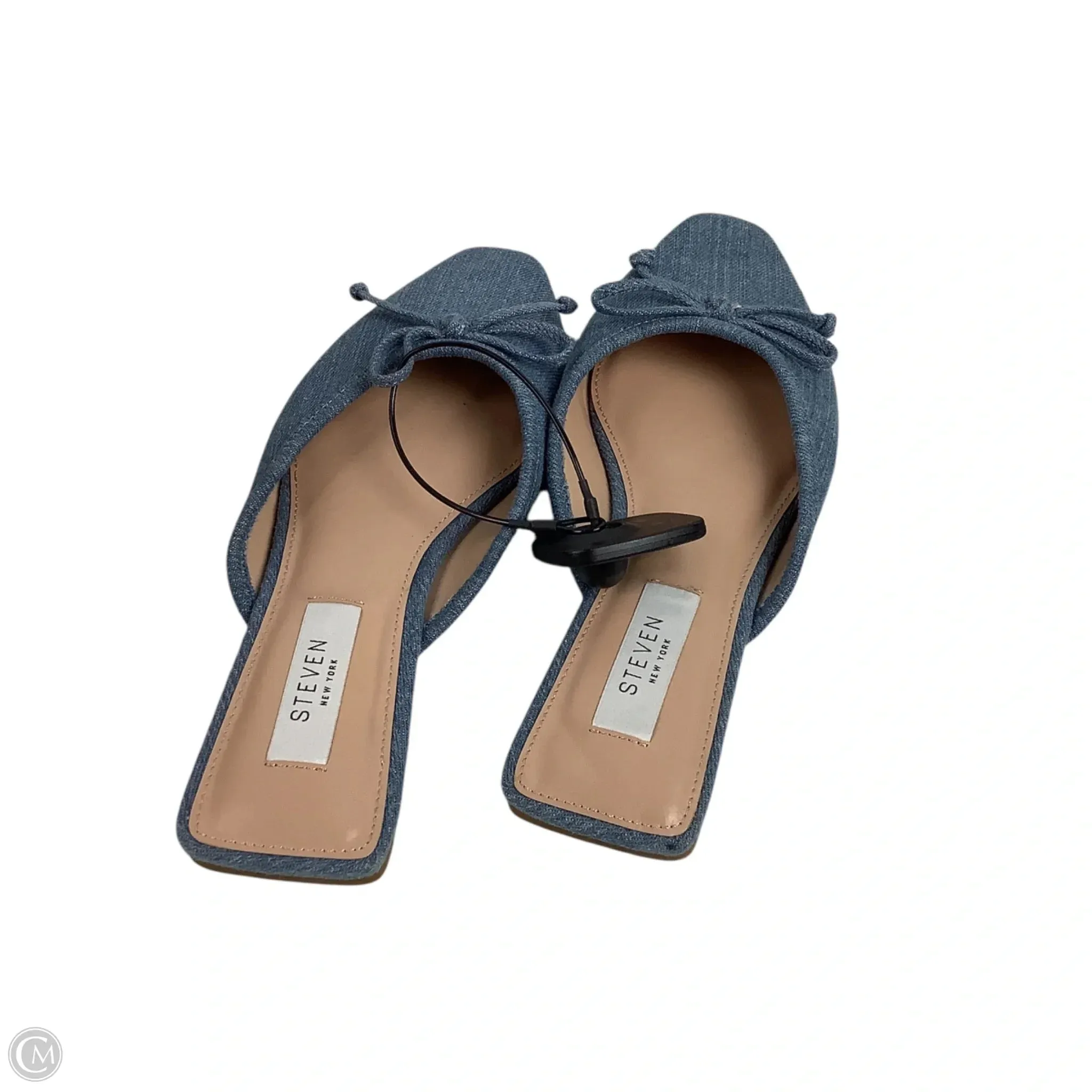 Shoes Flats By Steven In Blue Denim, Size: 6