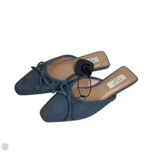 Shoes Flats By Steven In Blue Denim, Size: 6